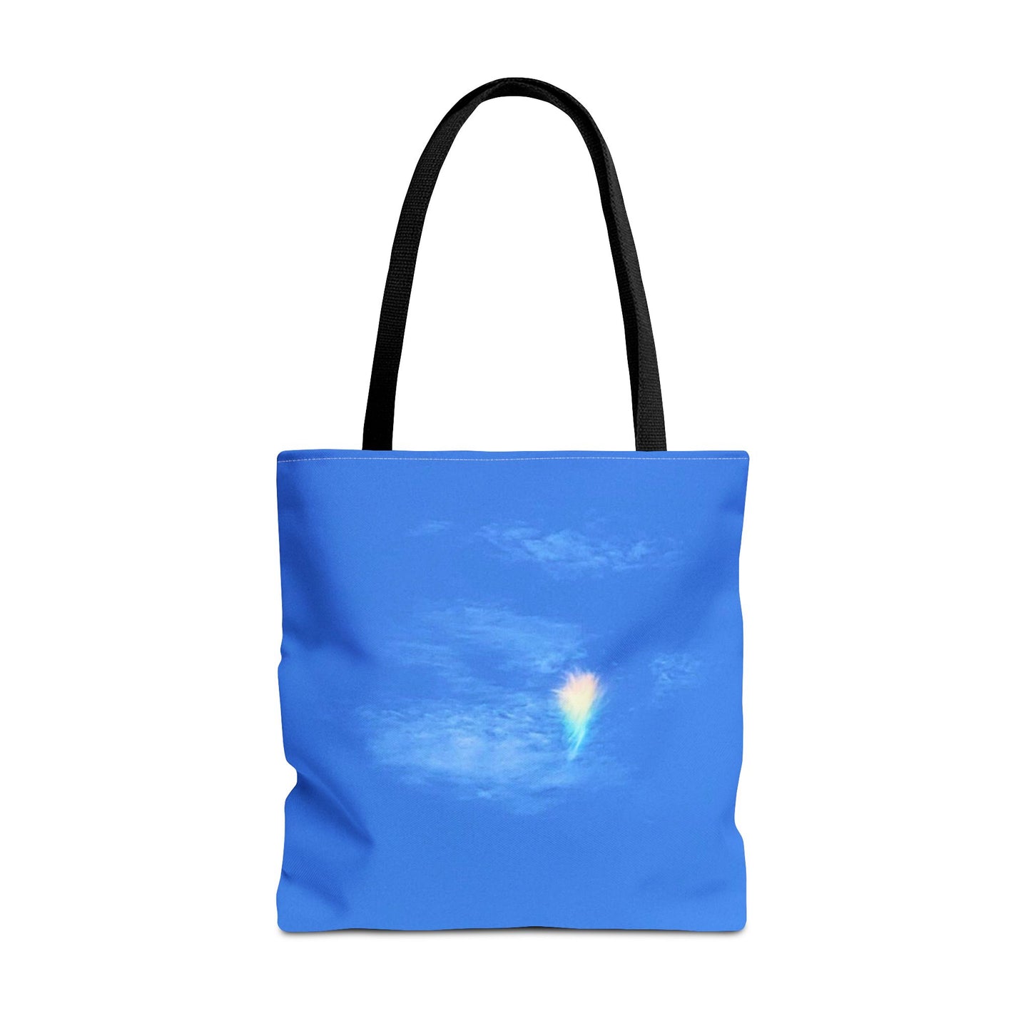 Unisex Fire Rainbow Sky Blue All Over Print Tote Bag