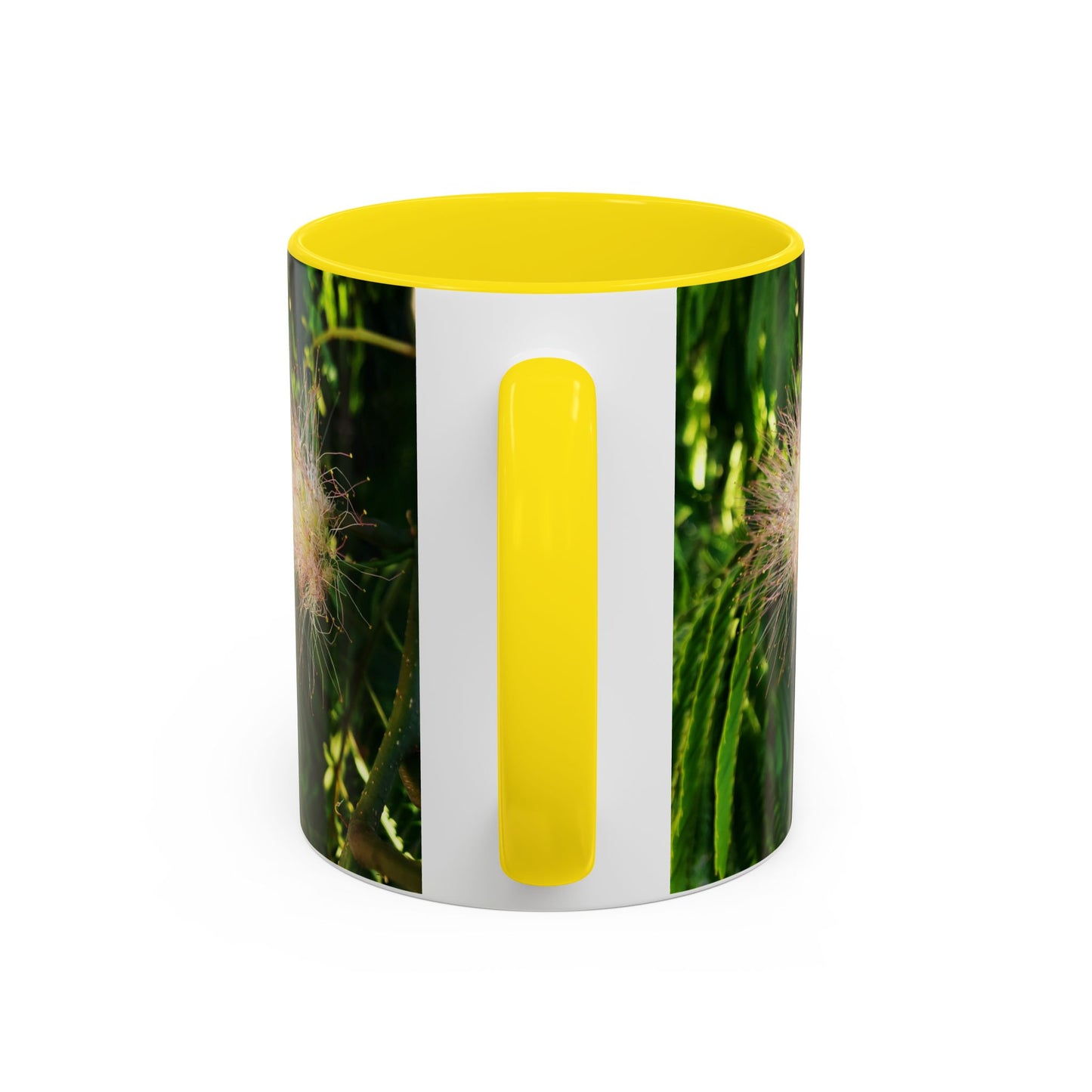 11oz /15oz Garden Themed Silk Blossom Plant Foliage Two Tone Coffee Mug