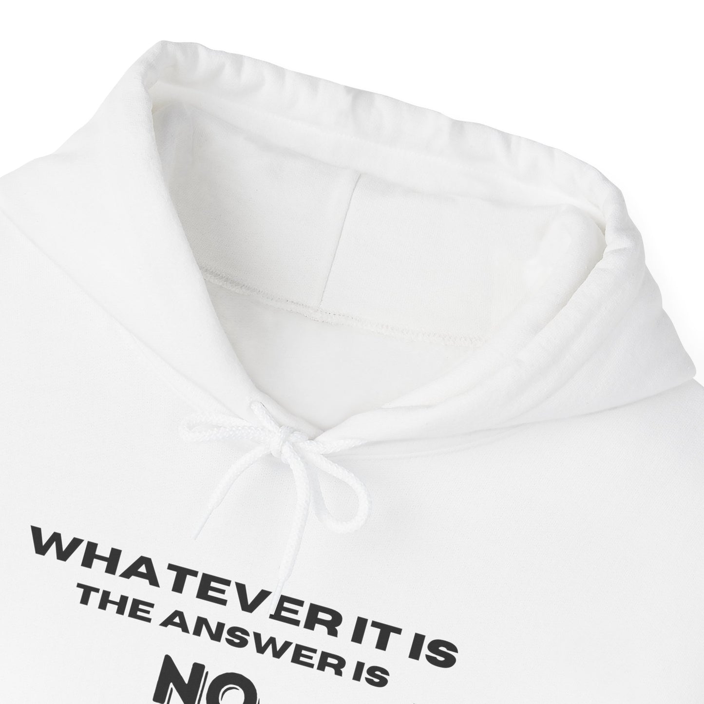 Self Love Motivational Mental Heath Awareness SAY NO Hooded Sweatshirt