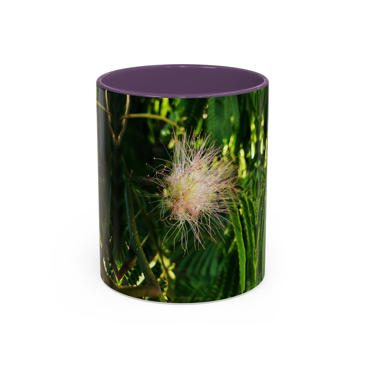 11oz /15oz Garden Themed Silk Blossom Plant Foliage Two Tone Coffee Mug
