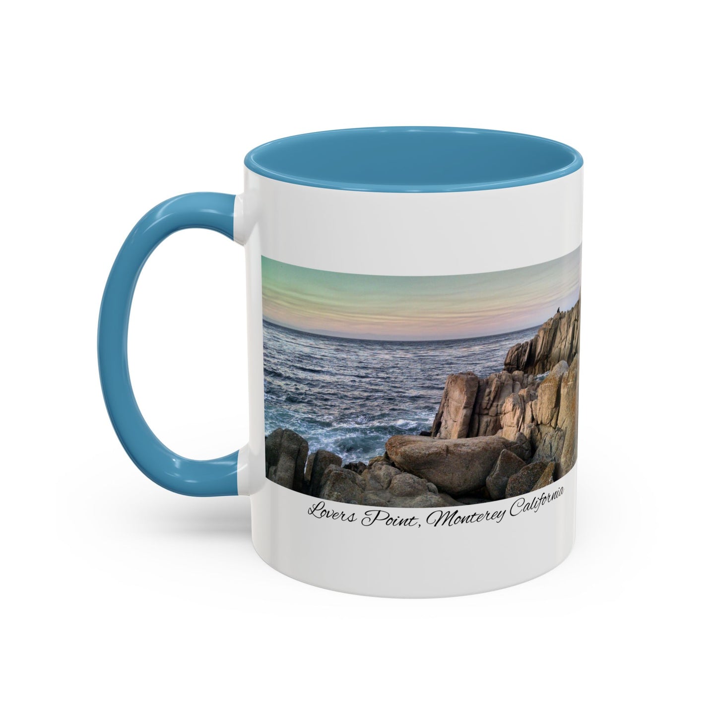 11oz/15oz Ocean View Travelers Coffee Mug Lovers Point, Monterey California San Francisco Bay Area Keepsake