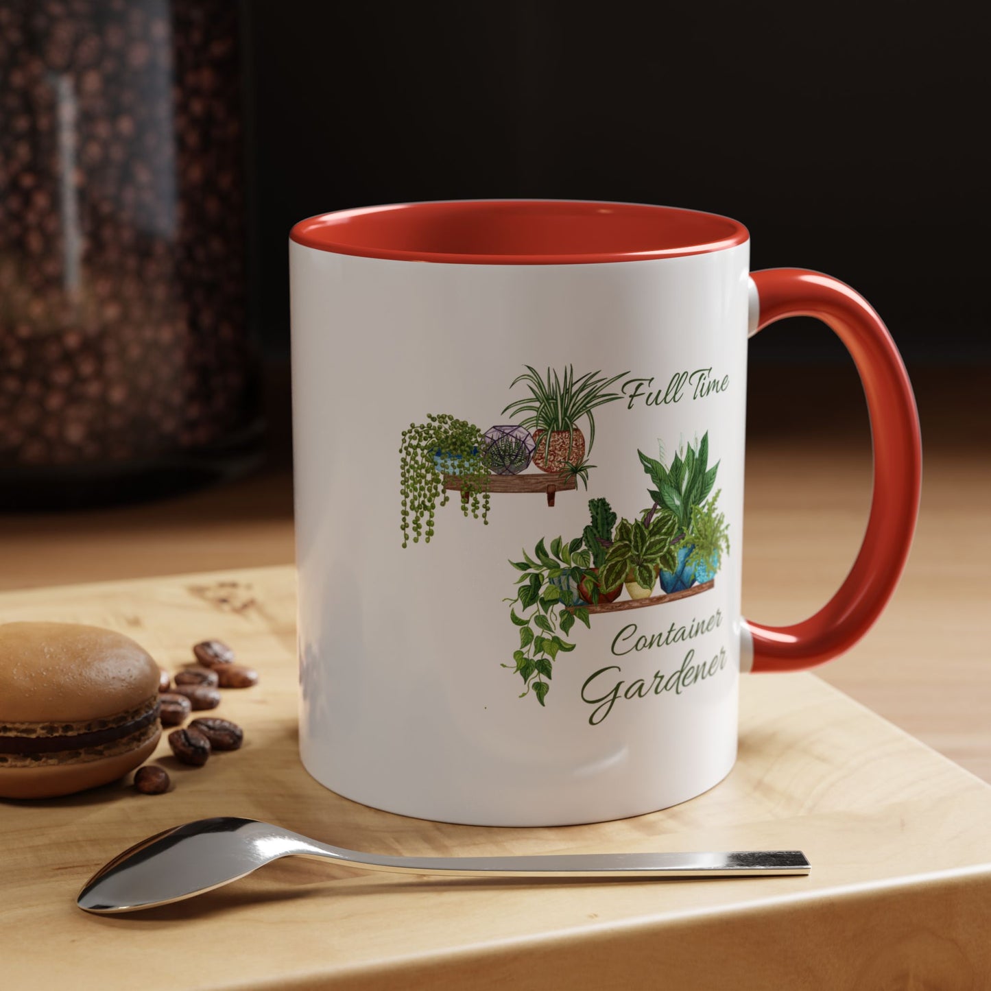 11oz/15oz Garden Themed Full Time Container Gardener Plant Parent Coffee Mug