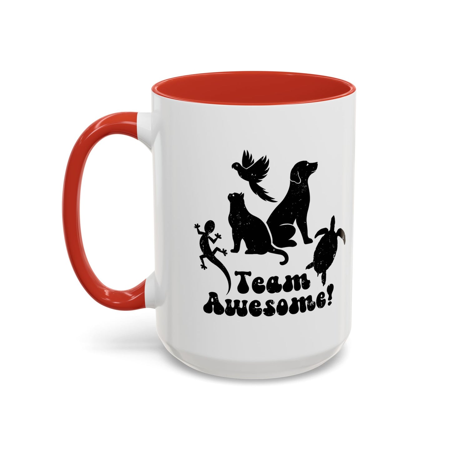 11oz/15oz Animal Lover Lizard Cat Bird Dog Turtle Team Awesome Coffee Mug
