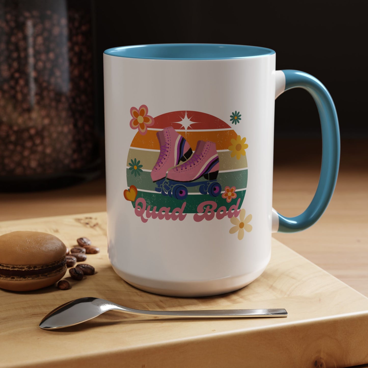 11oz/15oz Retro Vibes Roller Skate Quad Bod Coffee Mug
