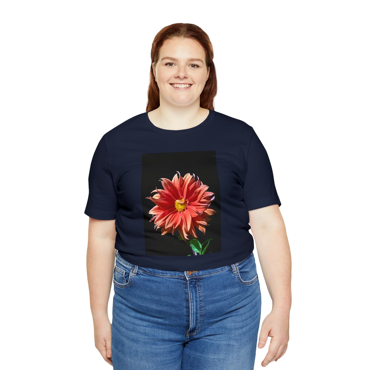 Unisex Jersey Short Sleeve Dahlia Flower T-Shirt