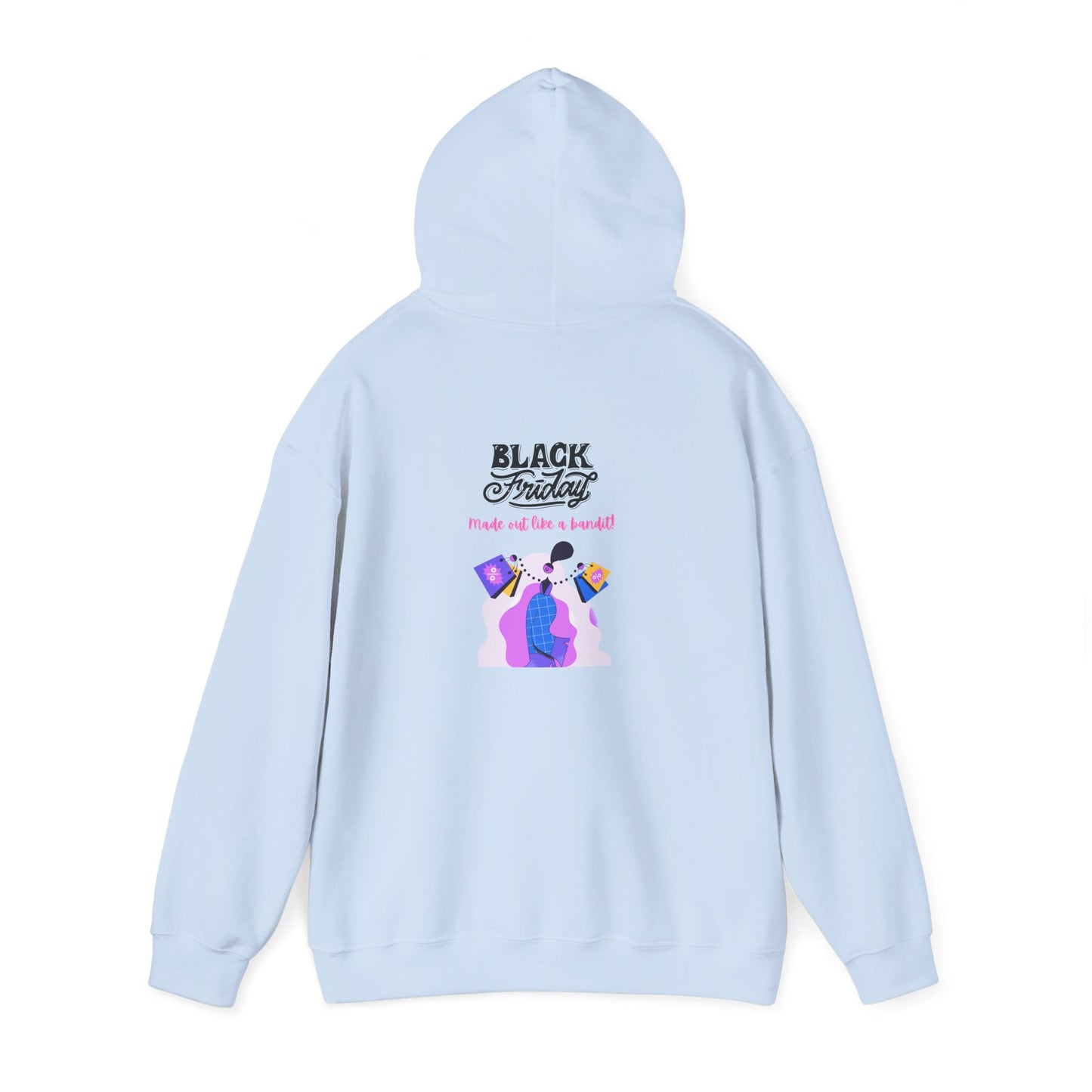 Unisex Black Friday Christmas Shopping Hooded Sweatshirt