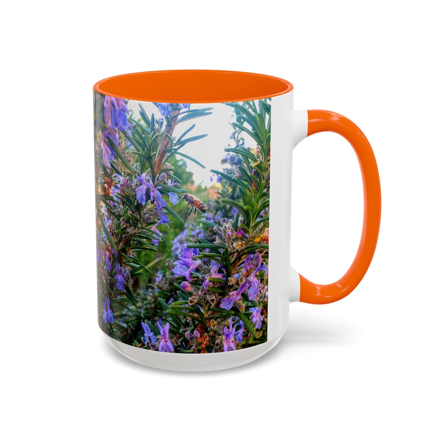 11oz/15oz Garden Themed Rosemary and Bee Pollinator Coffee Mug