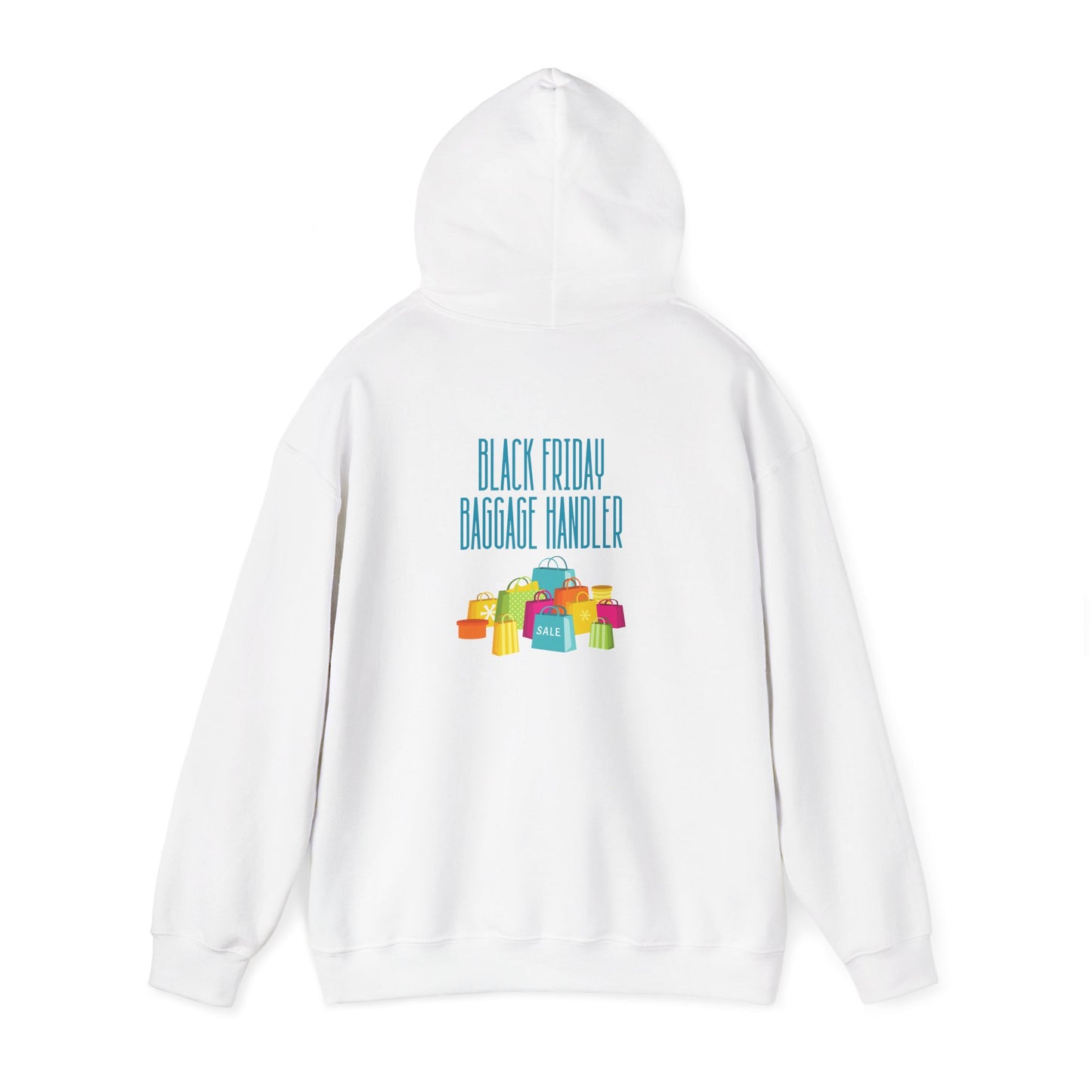 Unisex Heavy Blend™ Black Friday Christmas Sales Baggage Handler Shopping Sales Hooded Sweatshirt