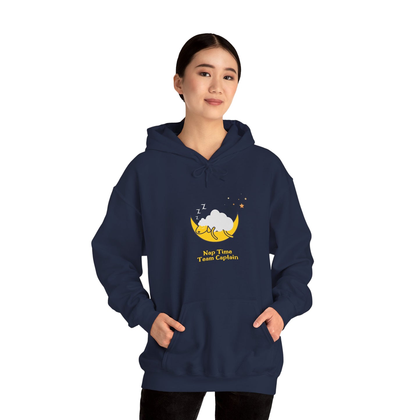 Unisex Heavy Blend™ Nap Time Team Captain Hooded Sweatshirt