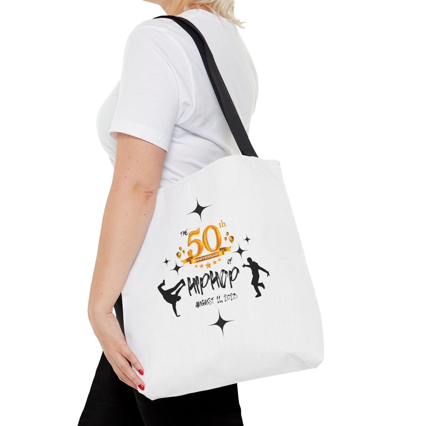 Unisex 50th Anniversary of HipHop August 11, 2023 Commemorative Tote Bag HipHop Anniversary Tote Music Fan Tote Bag Gift For DJ Music Lover