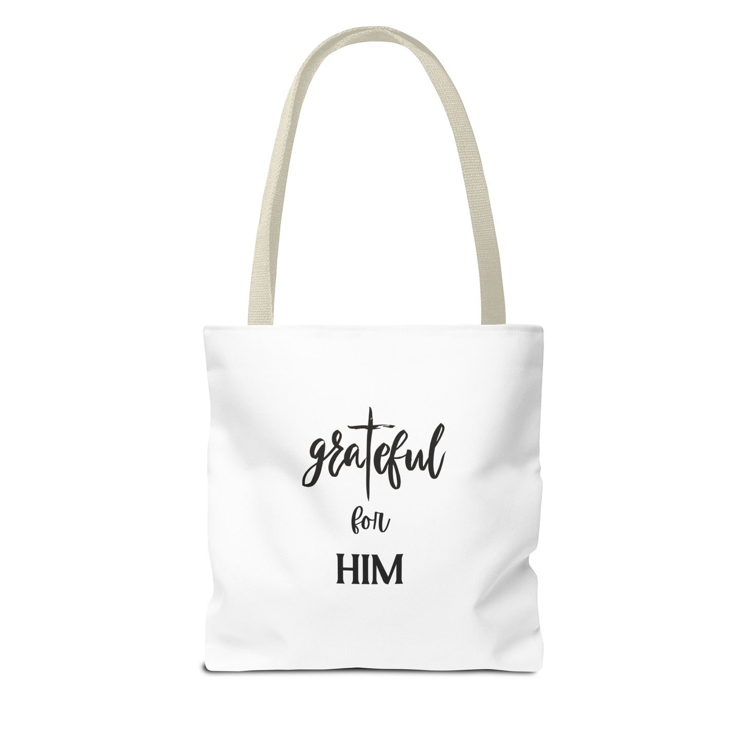 Unisex GraTeful For Him Faith Bible Study Reusable Lunch Bag Everyday Carry Tote Bag