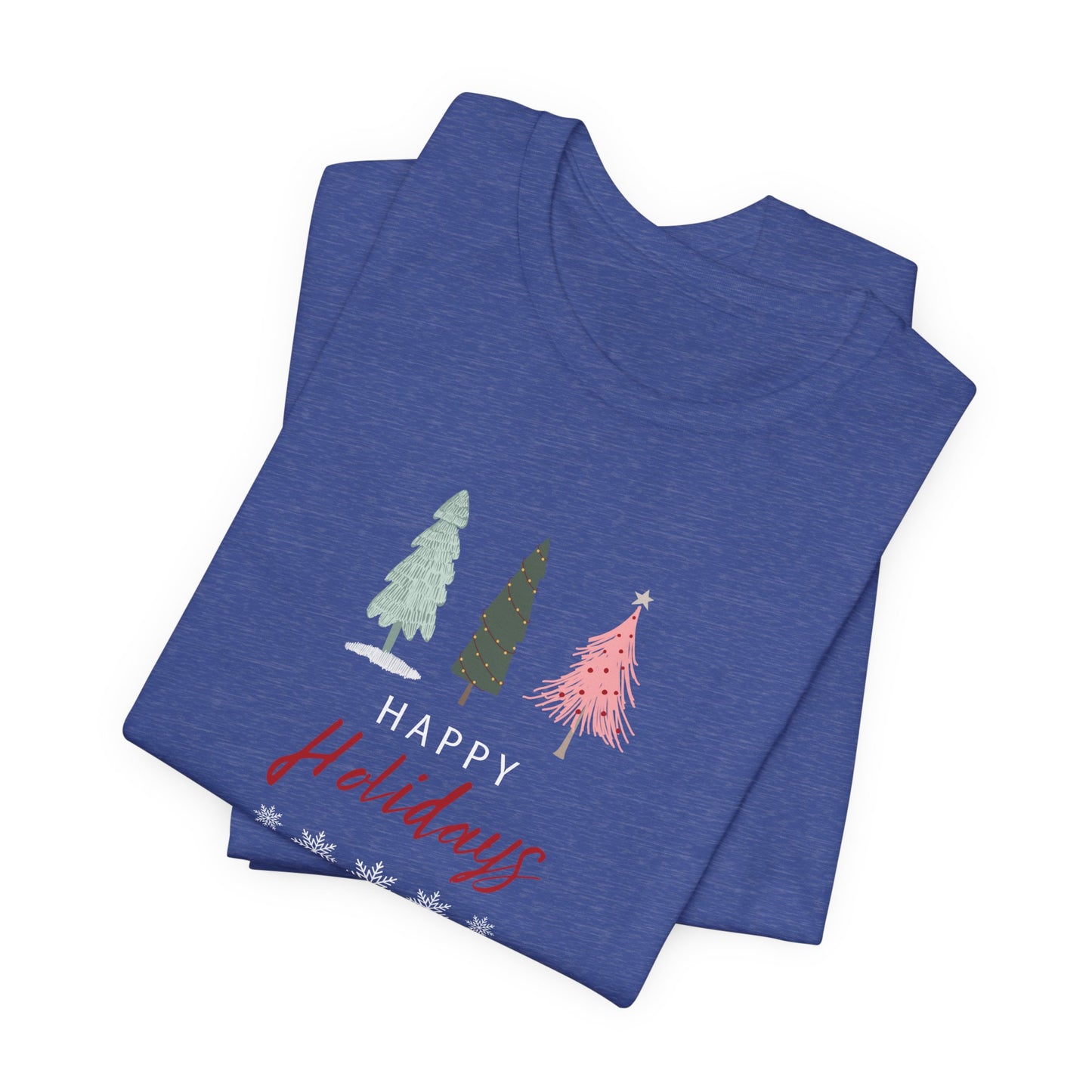 Unisex Jersey Short Sleeve Happy Holidays Seasons Greetings Fall T-Shirt