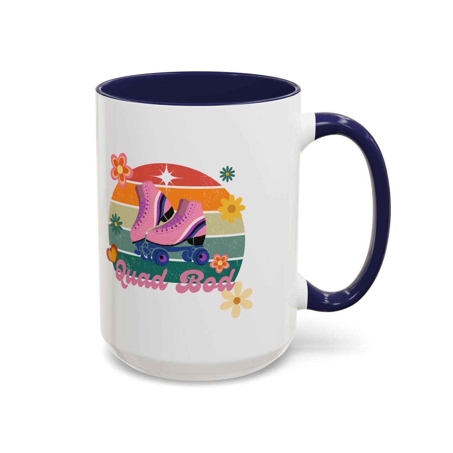 11oz/15oz Retro Vibes Roller Skate Quad Bod Coffee Mug