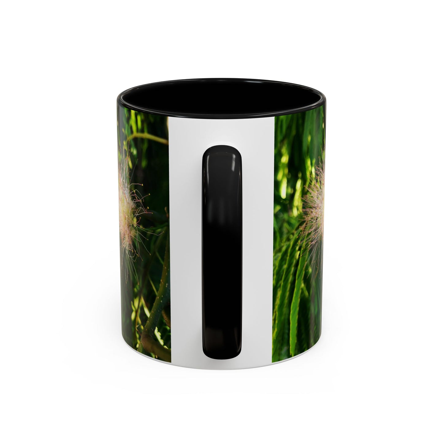11oz /15oz Garden Themed Silk Blossom Plant Foliage Two Tone Coffee Mug