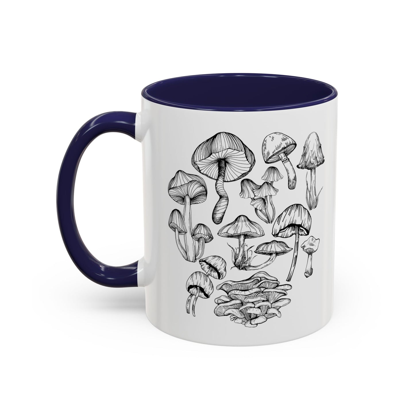 11oz/15oz Mushroom Lover Fungi Print Toadstool Coffee Mug