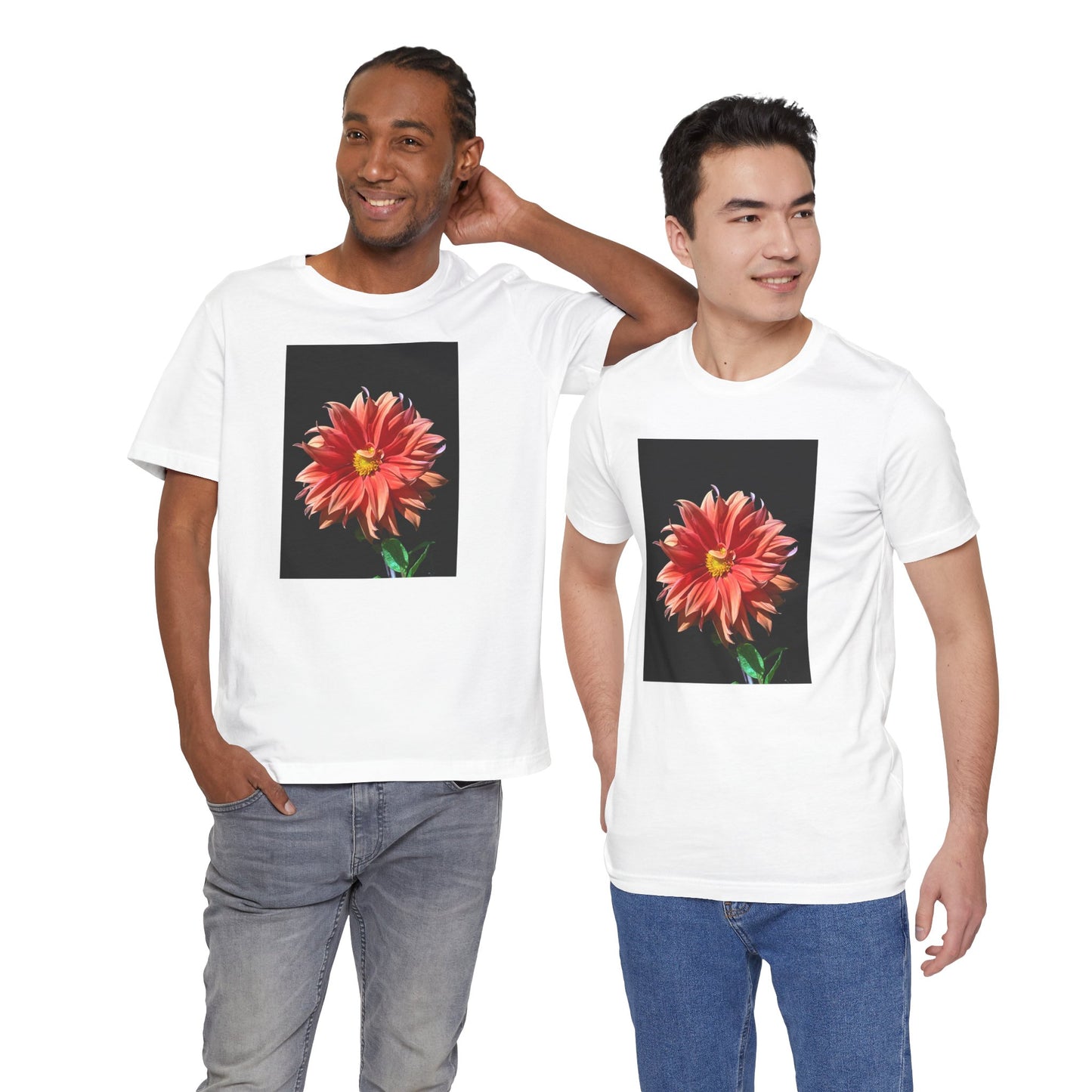 Unisex Jersey Short Sleeve Dahlia Flower T-Shirt