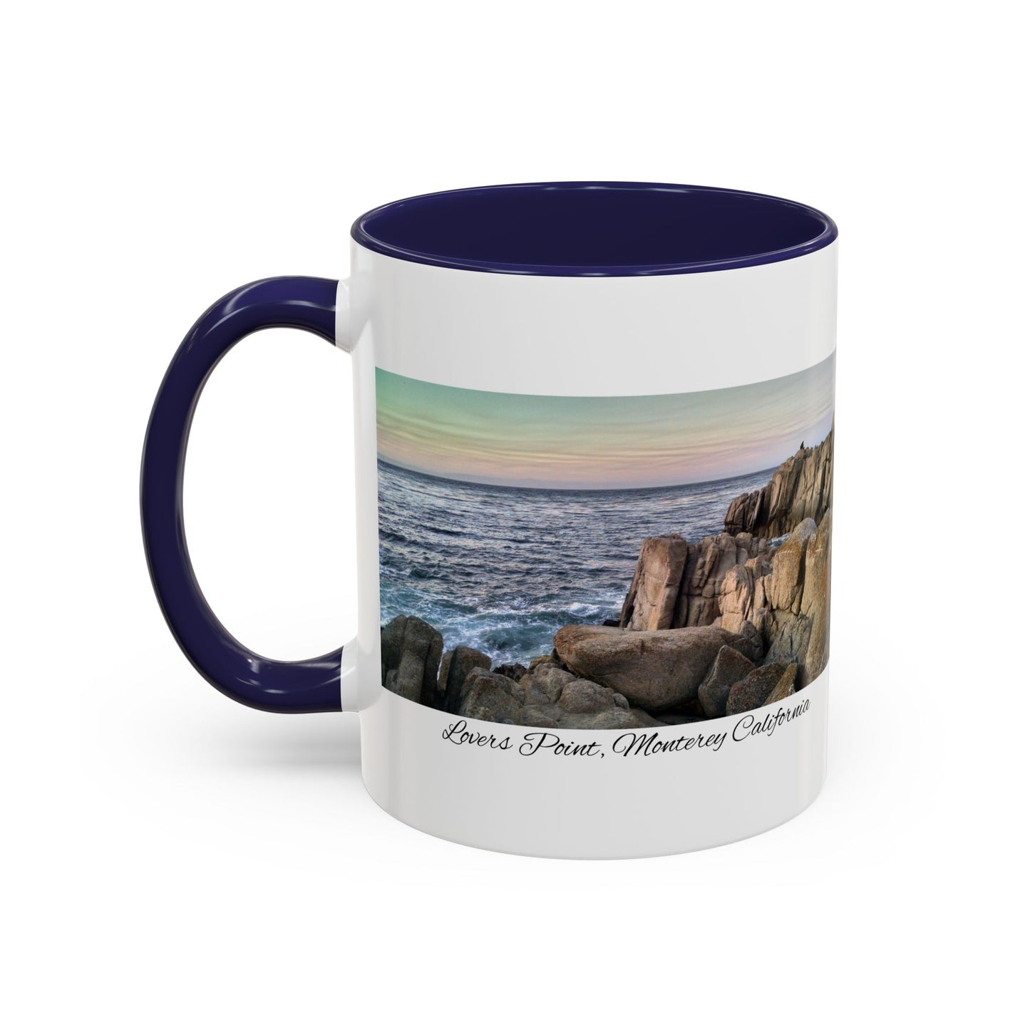 11oz/15oz Ocean View Travelers Coffee Mug Lovers Point, Monterey California San Francisco Bay Area Keepsake