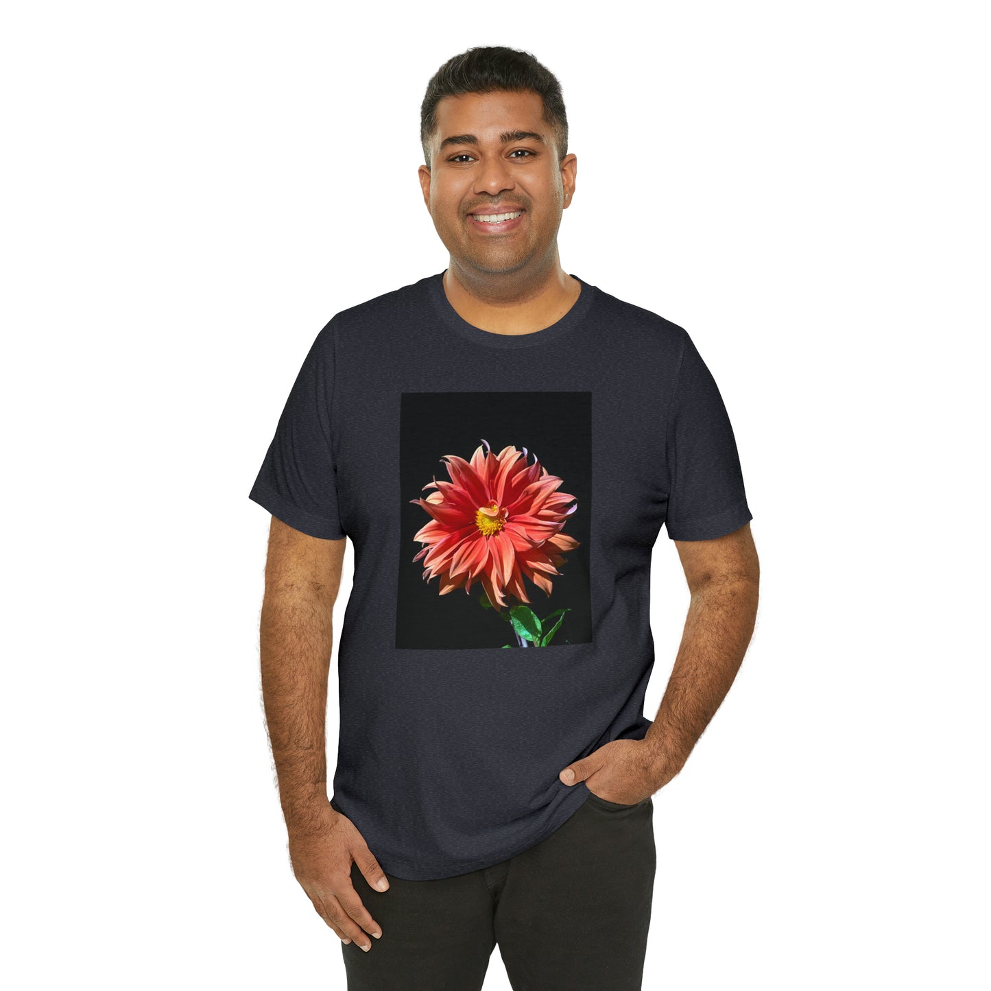 Unisex Jersey Short Sleeve Dahlia Flower T-Shirt