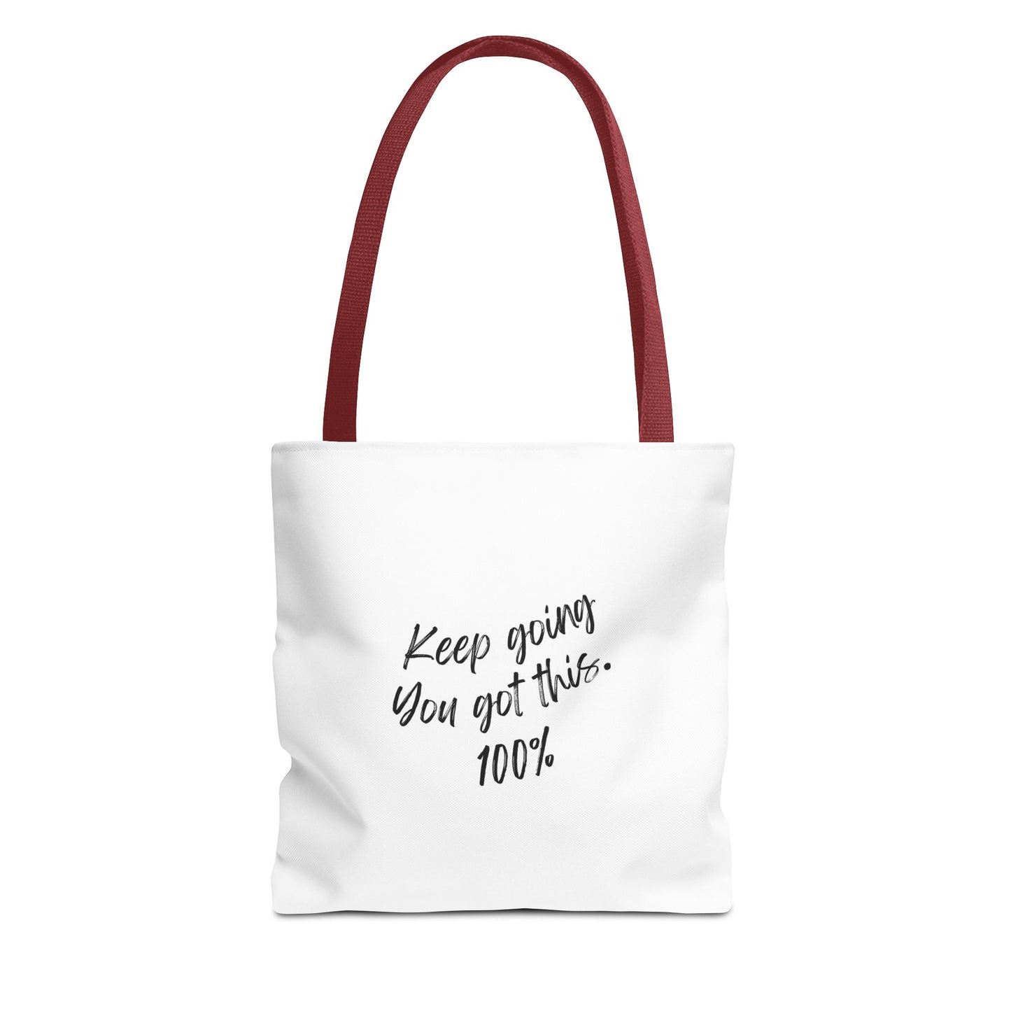 Unisex Positive Motivational Words of Encouragement Mental Health Awareness Reusable Tote Bag