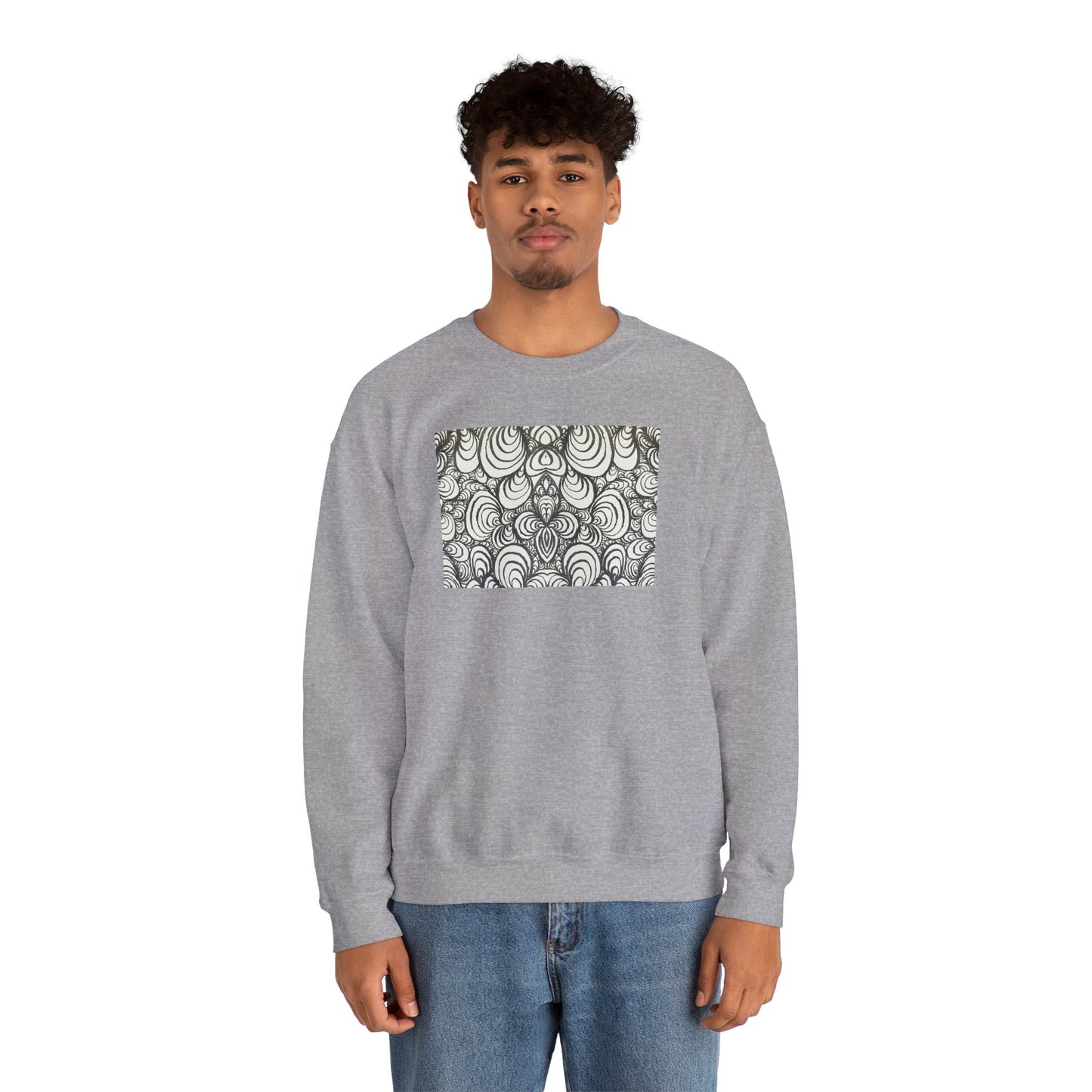 Unisex Original Line Art Sweatshirt - Puzzle Panels 1