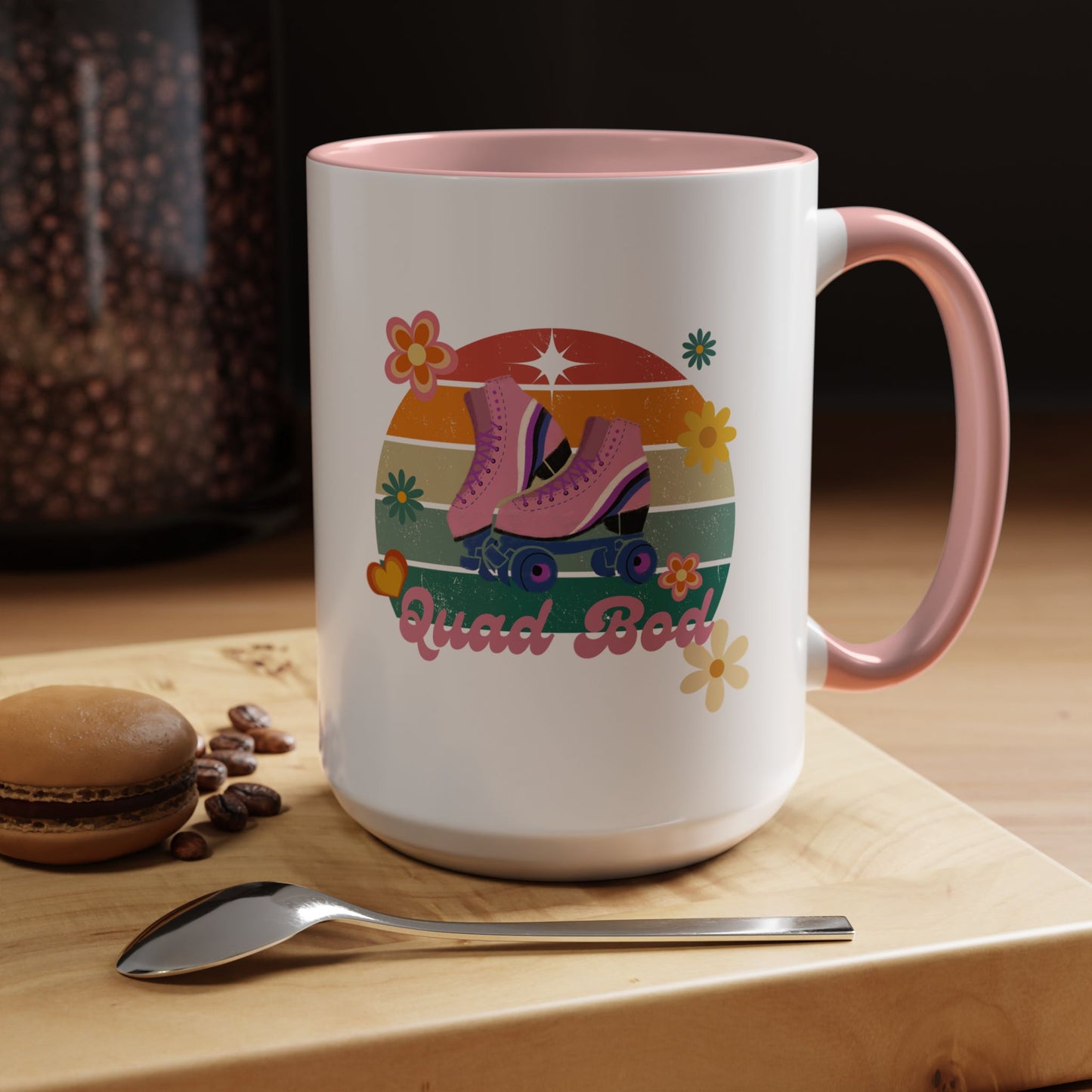 11oz/15oz Retro Vibes Roller Skate Quad Bod Coffee Mug