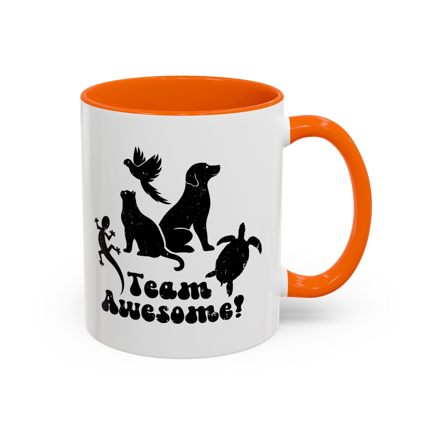 11oz/15oz Animal Lover Lizard Cat Bird Dog Turtle Team Awesome Coffee Mug