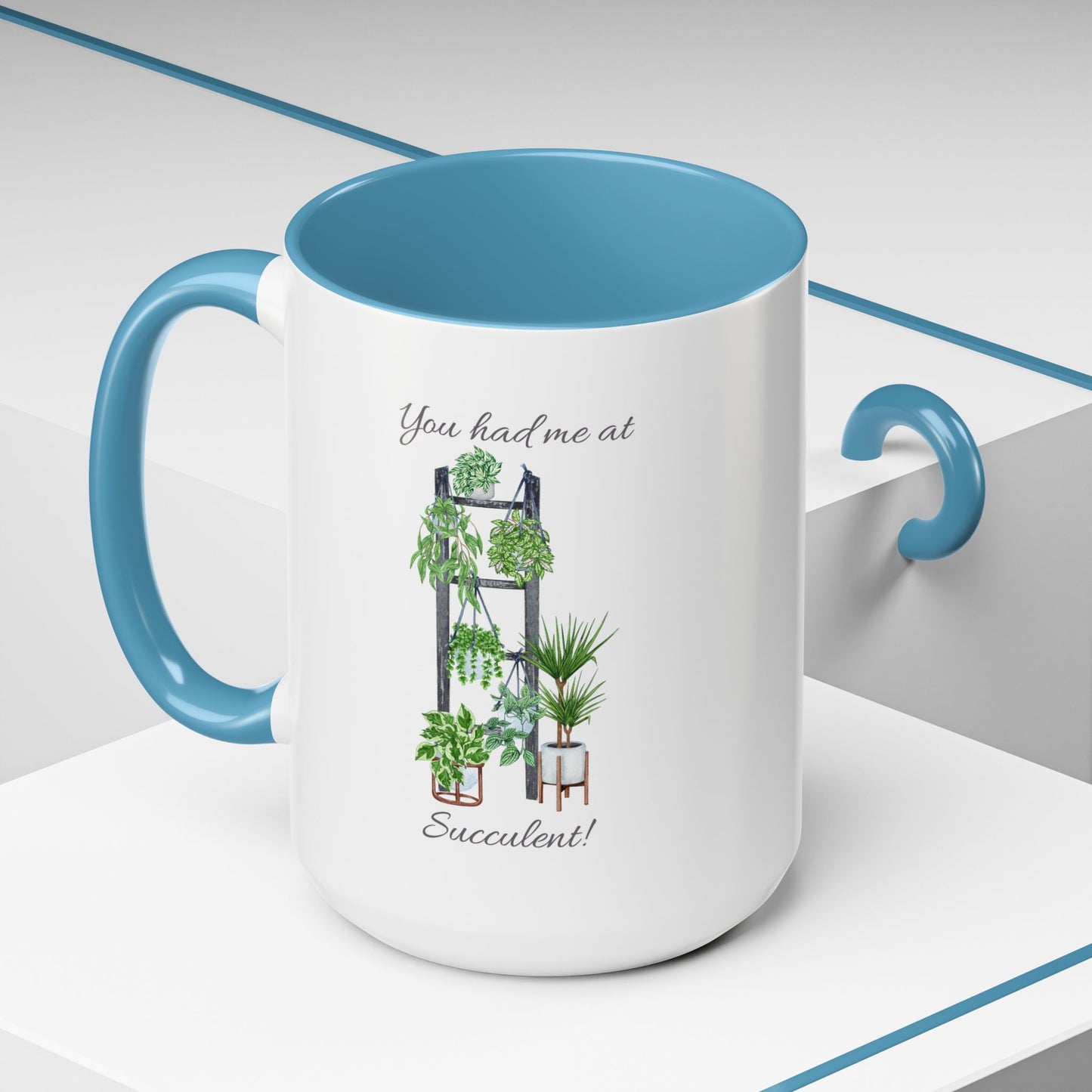 11oz/15oz Garden Themed Succulent Container Garden Plant Parent Coffee Mug
