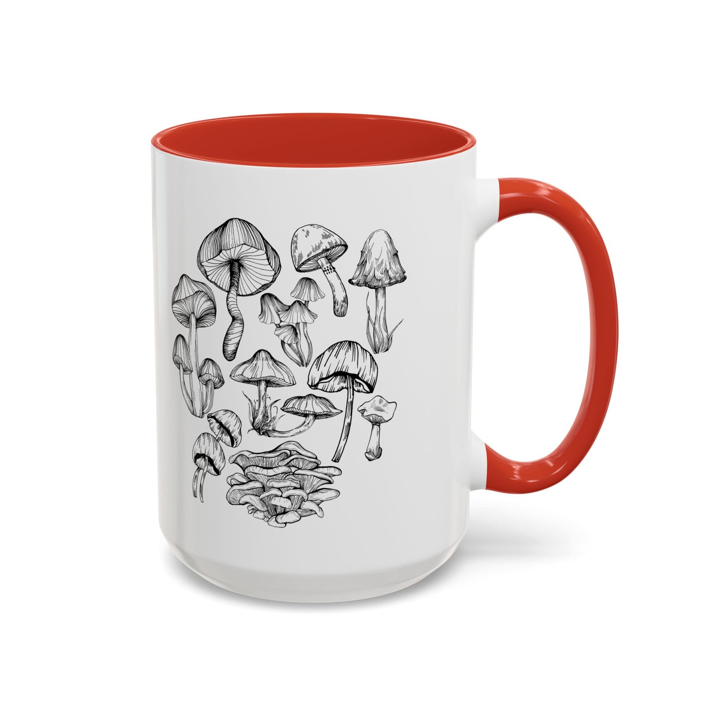 11oz/15oz Mushroom Lover Fungi Print Toadstool Coffee Mug