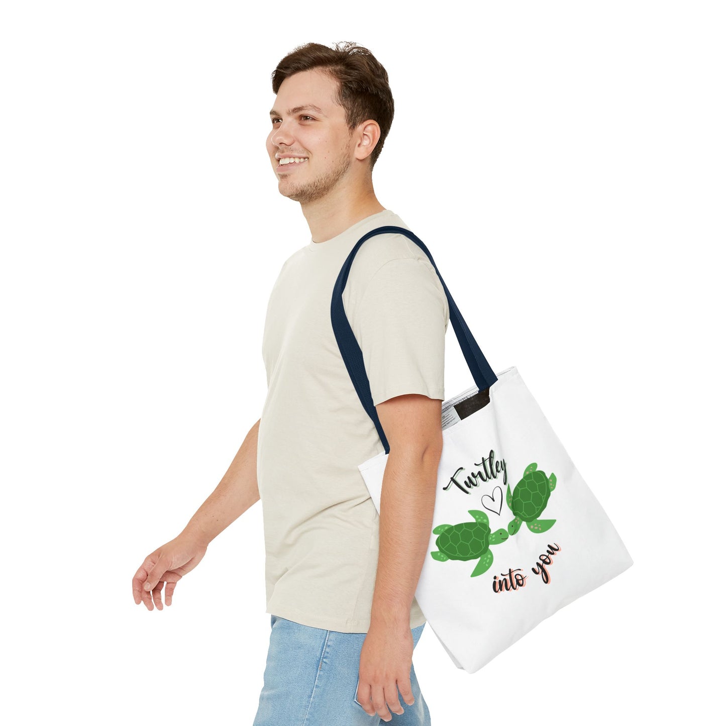 Unisex Cute Turtle Lover Turtley Into You Tote Bag