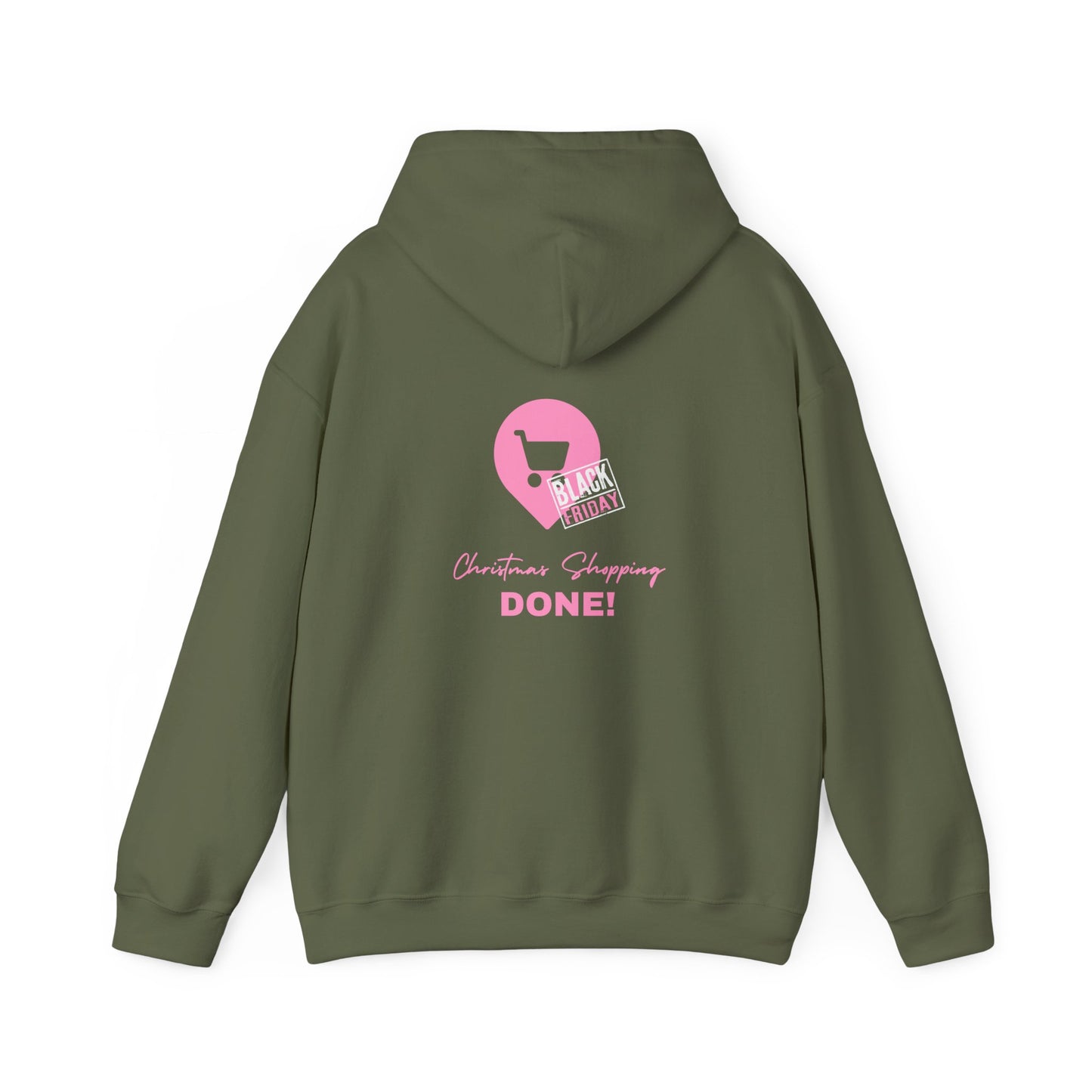 Unisex Black Friday Christmas Shopping DONE! Heavy Blend™ Hooded Sweatshirt