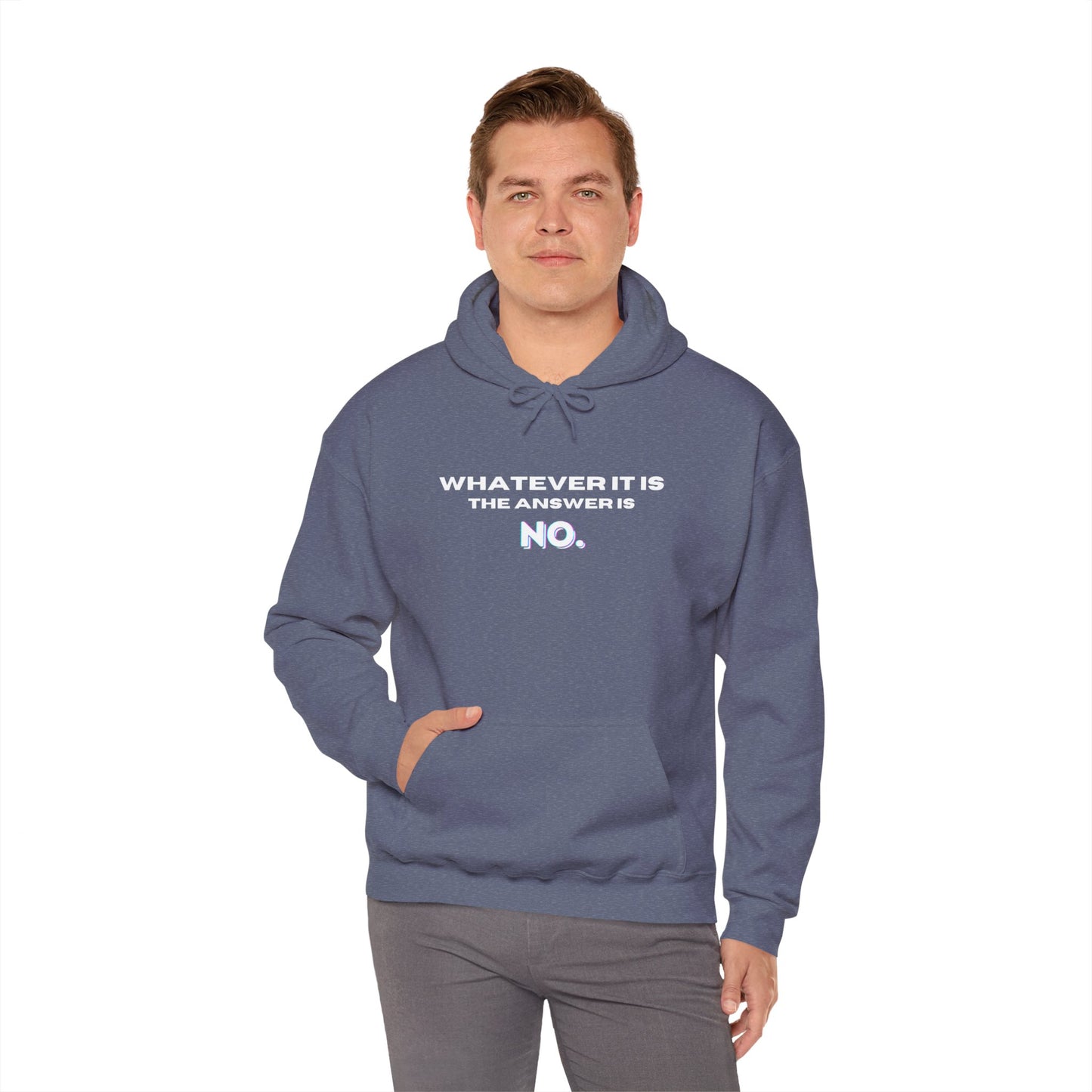 Self Love Motivational Mental Heath Awareness SAY NO Hooded Sweatshirt