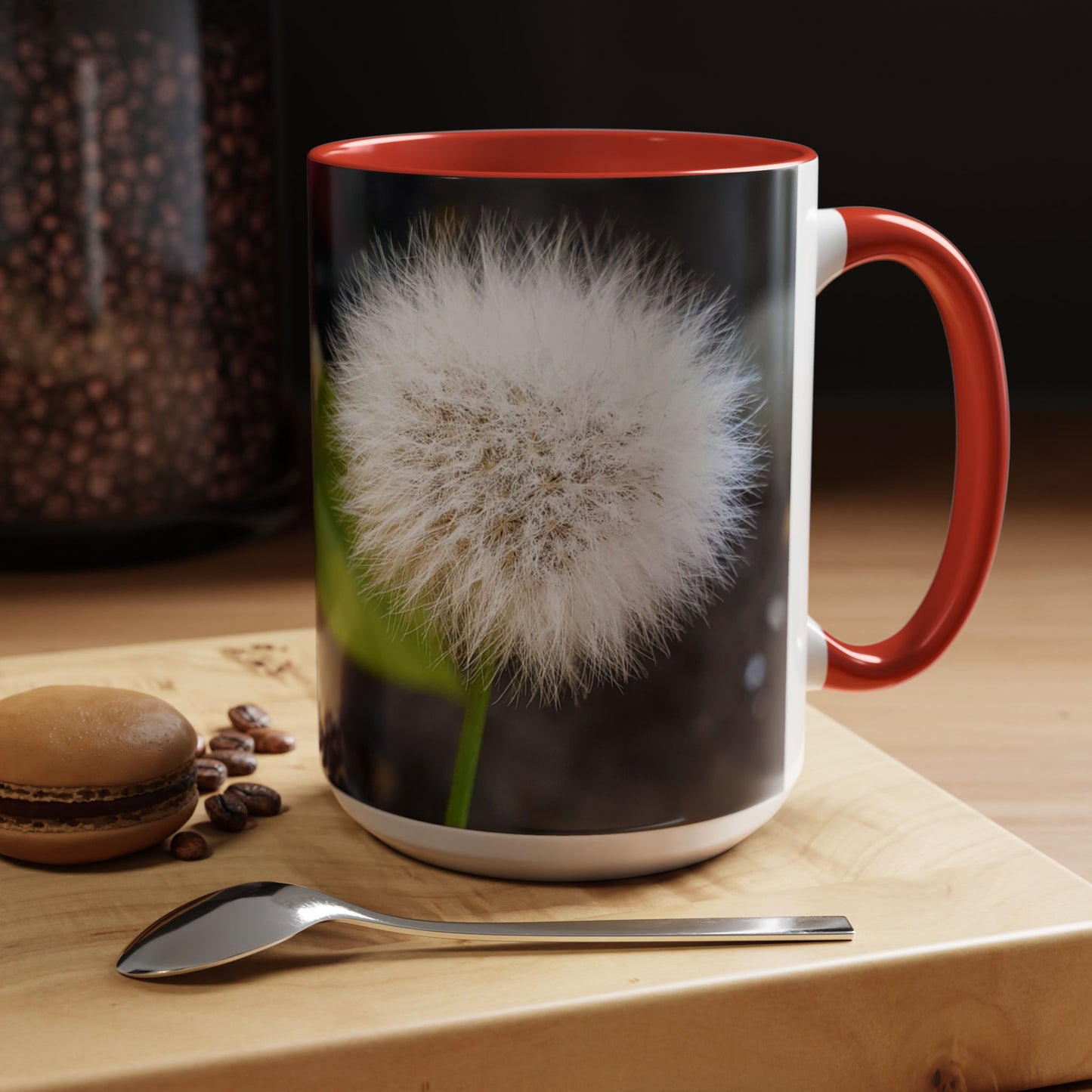 11oz/15oz Garden Themed Dandelion Flower Coffee Mug