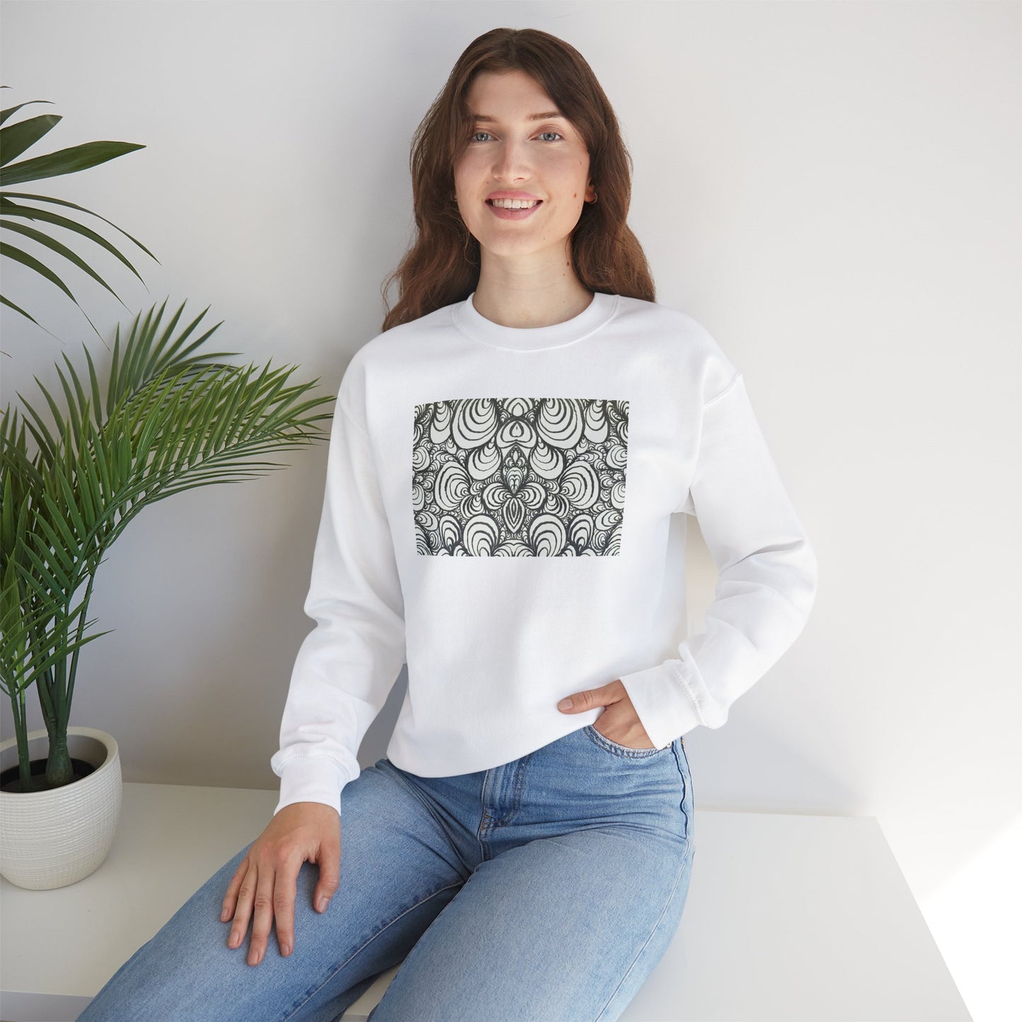 Unisex Original Line Art Sweatshirt - Puzzle Panels 1