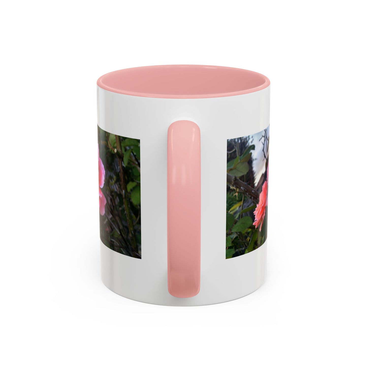 11oz/15oz Garden Themed Double Delight Rose Coffee Mug