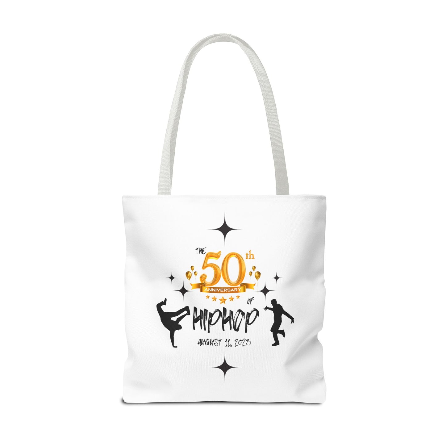 Unisex 50th Anniversary of HipHop August 11, 2023 Commemorative Tote Bag HipHop Anniversary Tote Music Fan Tote Bag Gift For DJ Music Lover