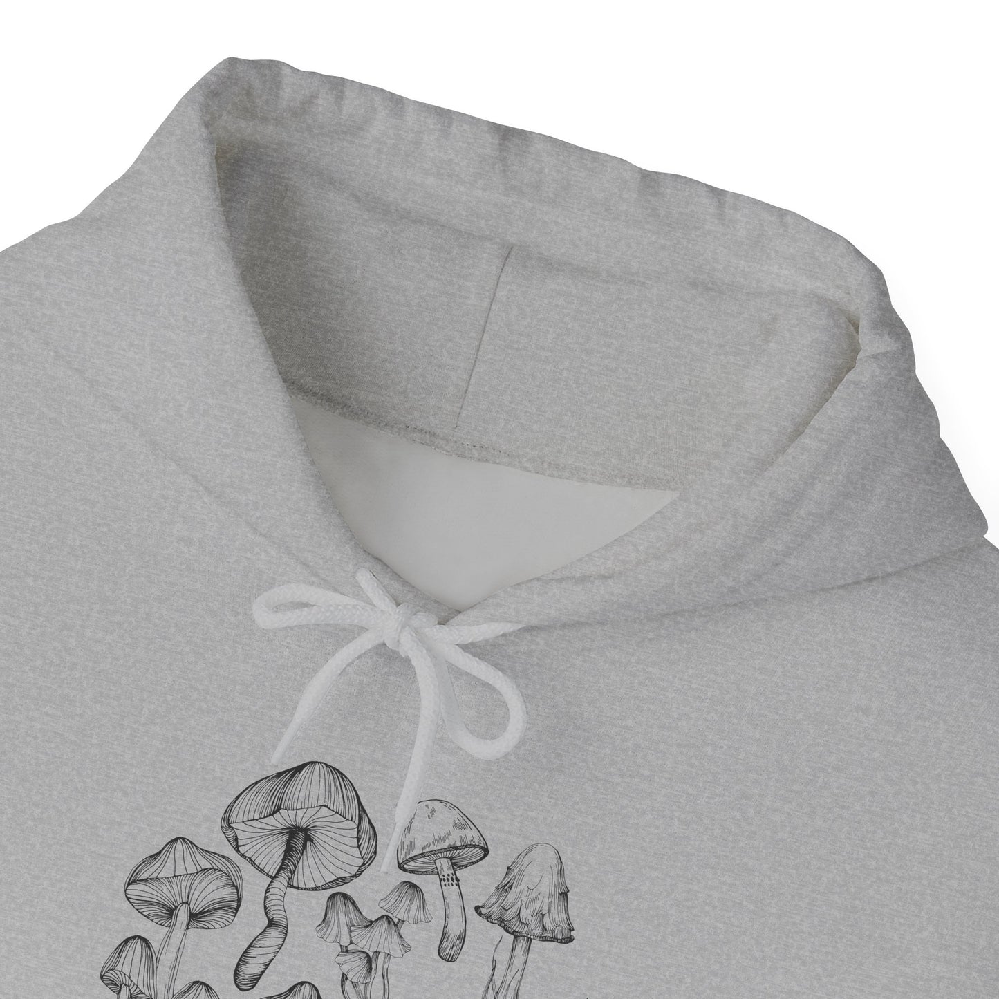 Unisex Mushroom Lover Fungi Print Toadstool Hooded Sweatshirt