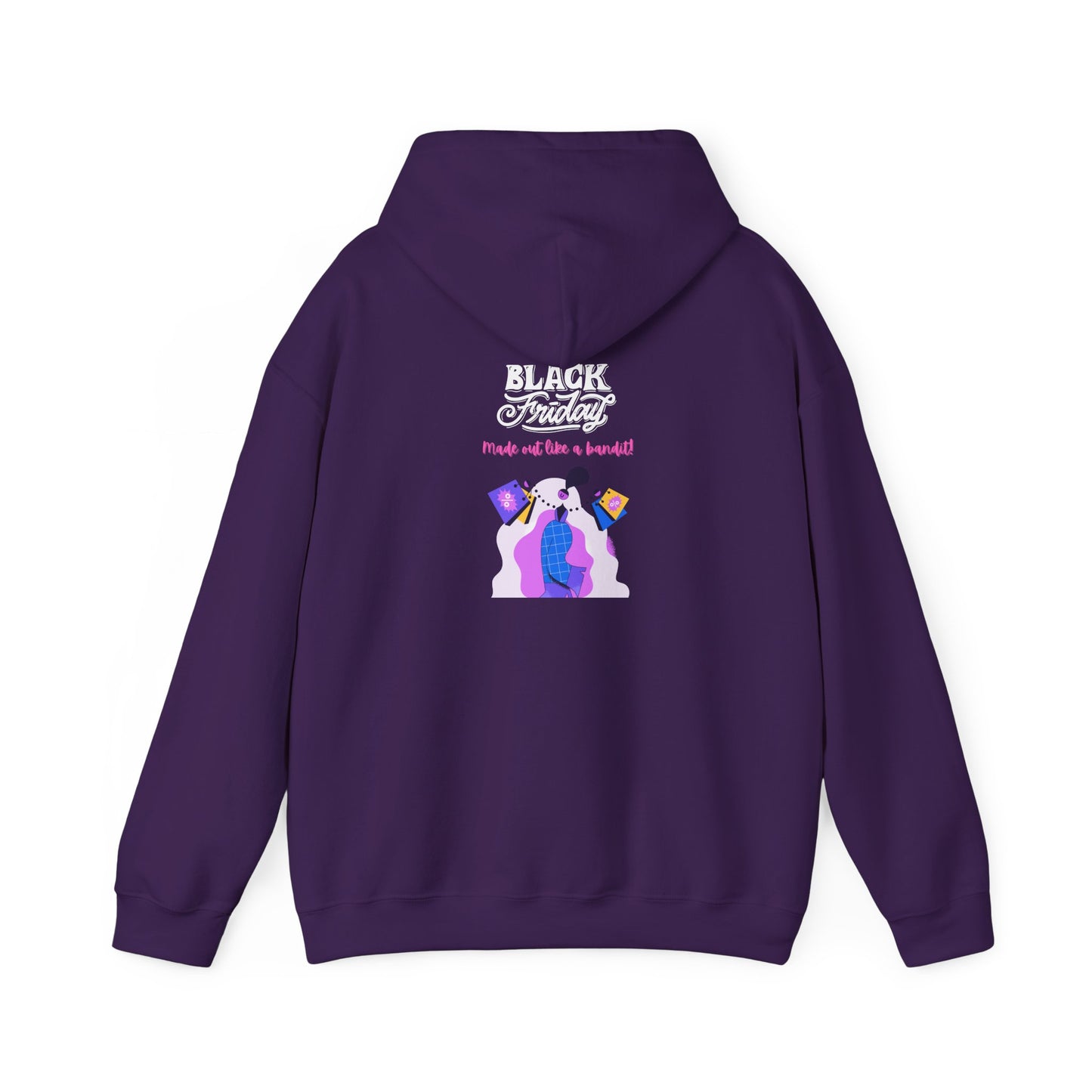 Unisex Black Friday Christmas Shopping Hooded Sweatshirt