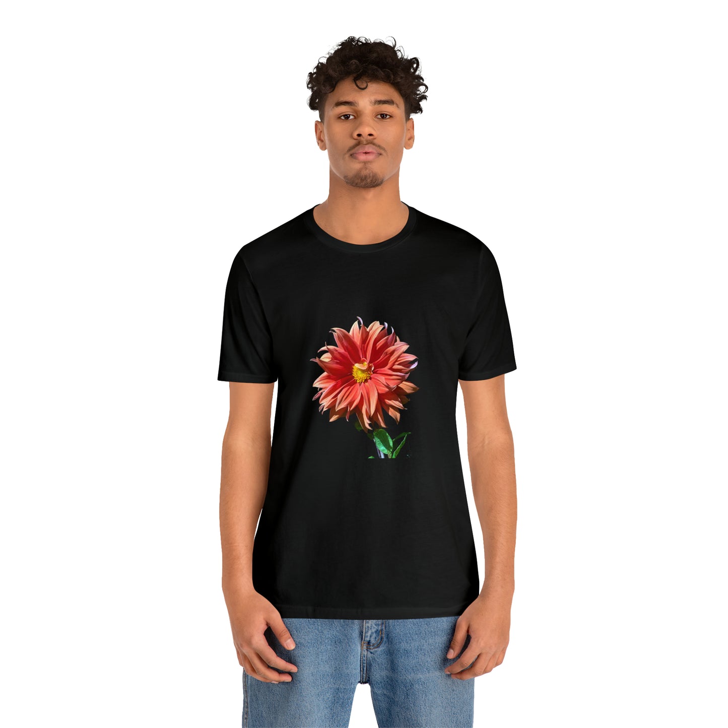 Unisex Jersey Short Sleeve Dahlia Flower T-Shirt