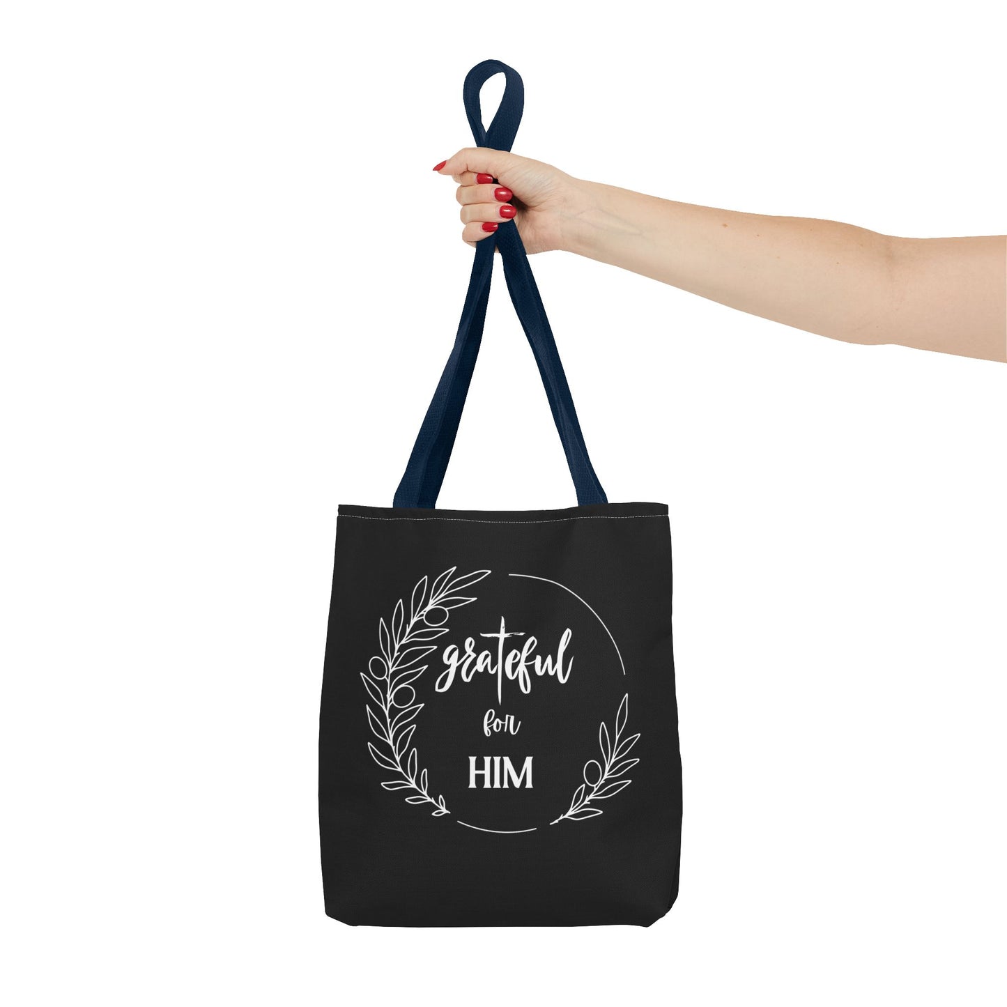 Unisex graTeful For Him Round Motif Tote Bag