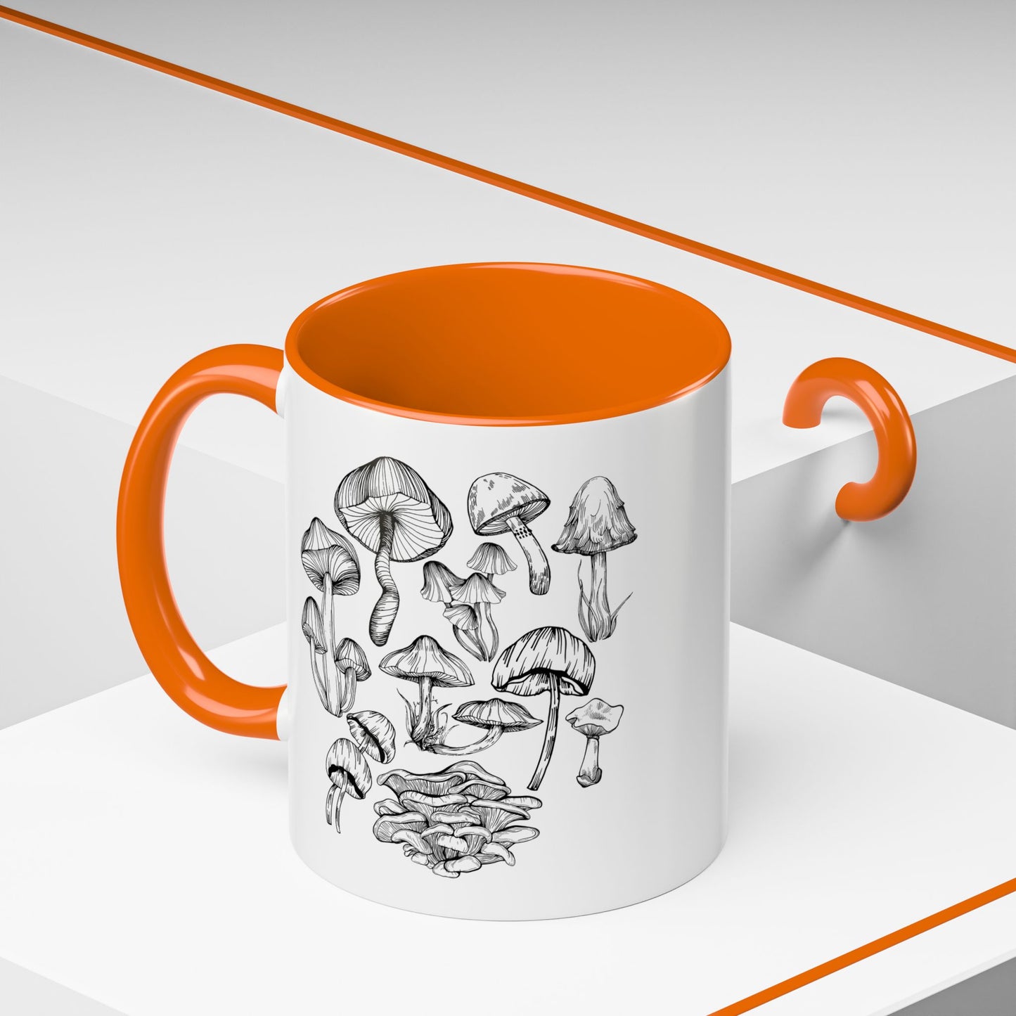 11oz/15oz Mushroom Lover Fungi Print Toadstool Coffee Mug
