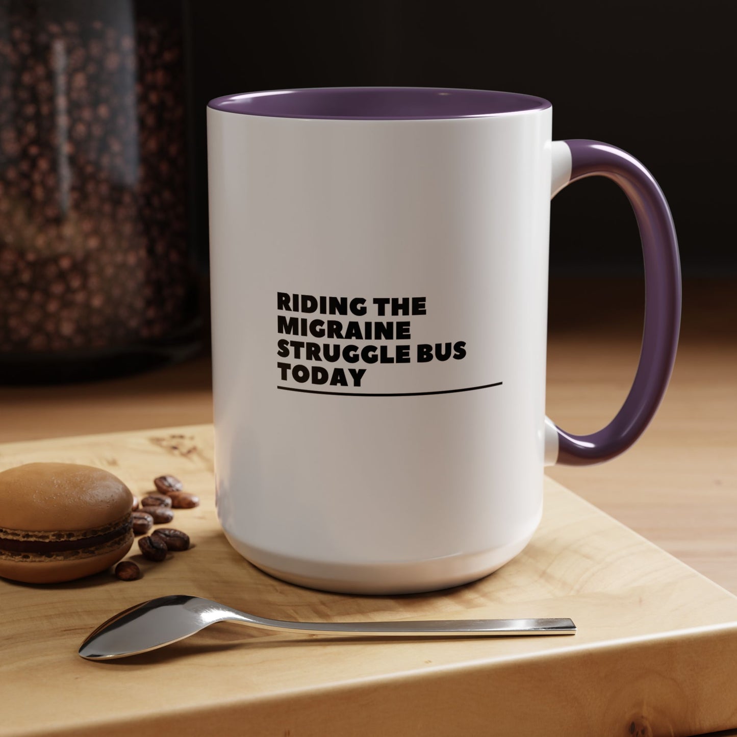 11oz/15oz Migraine Day Invisible Illness Warrior Riding The Migraine Struggle Bus Coffee Mug