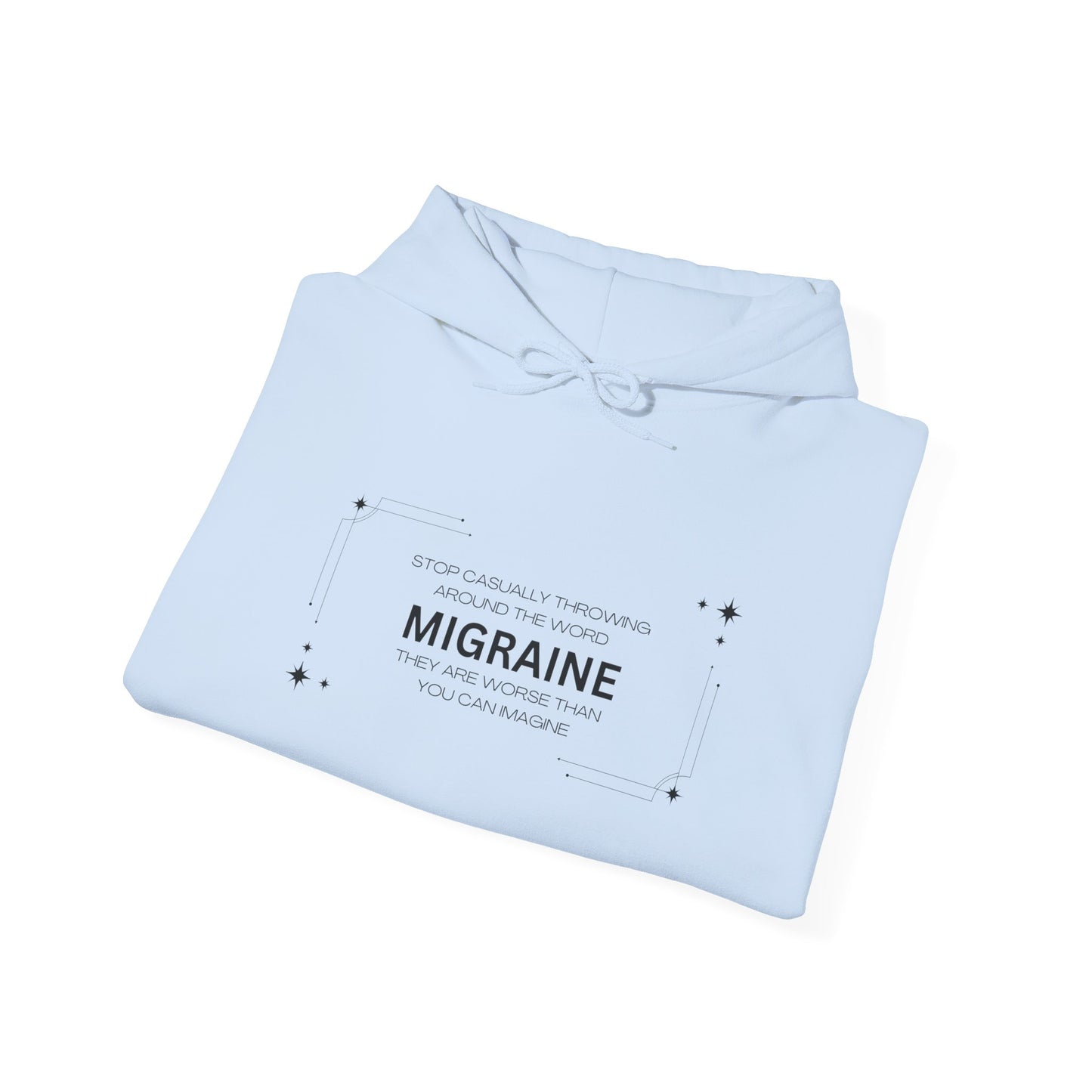 Unisex Migraine Day Invisible Illness Warrior Hooded Sweatshirt