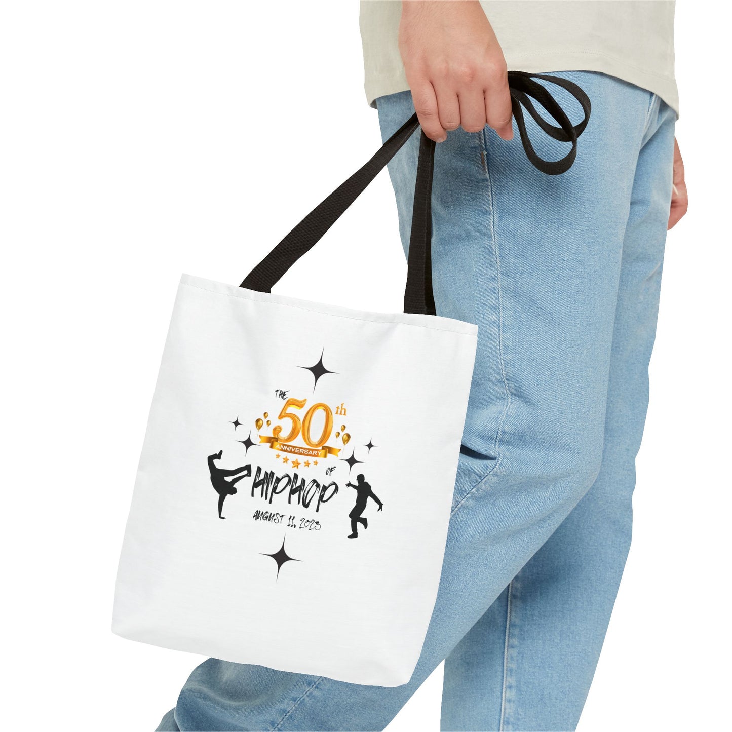 Unisex 50th Anniversary of HipHop August 11, 2023 Commemorative Tote Bag HipHop Anniversary Tote Music Fan Tote Bag Gift For DJ Music Lover