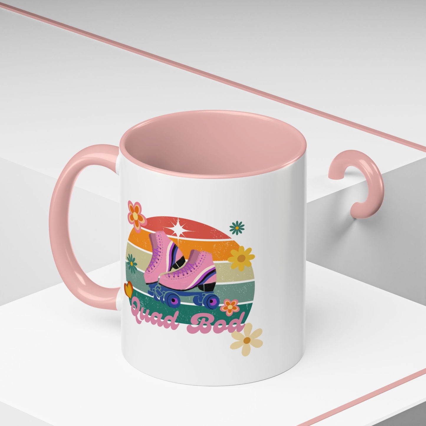 11oz/15oz Retro Vibes Roller Skate Quad Bod Coffee Mug