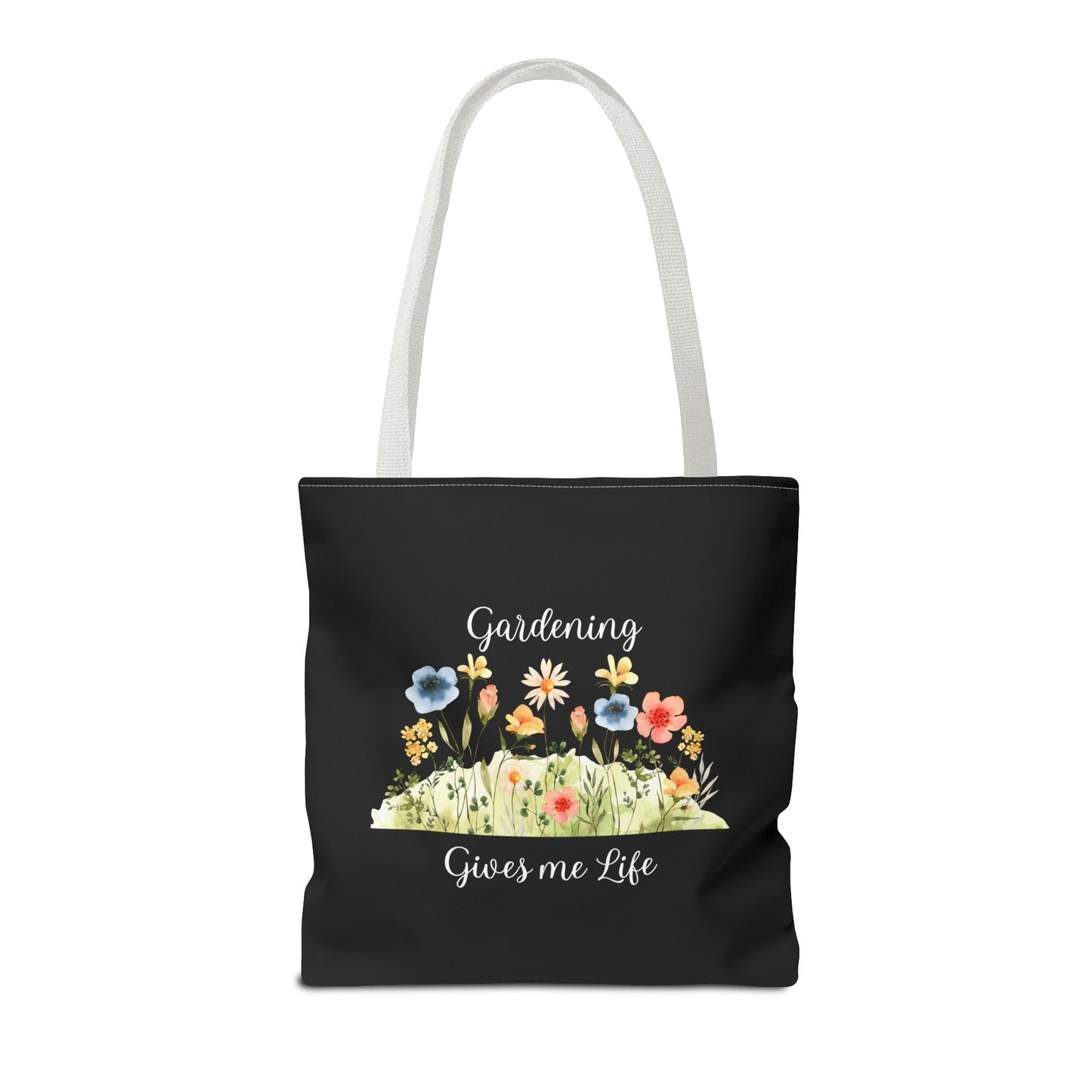 Unisex Gardening Gives Me Life Tote Bag - Black