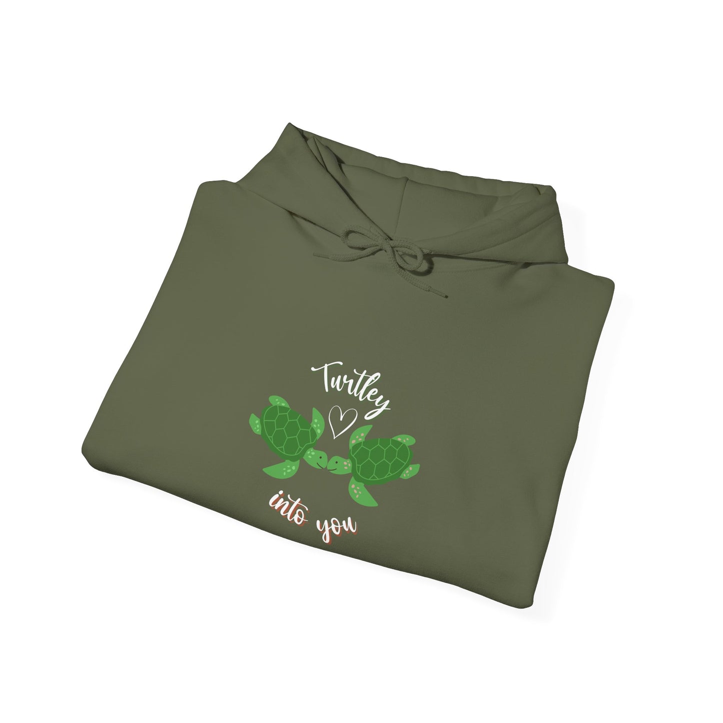 Unisex Cute Turtle Lover Turtley Into You Hooded Sweatshirt