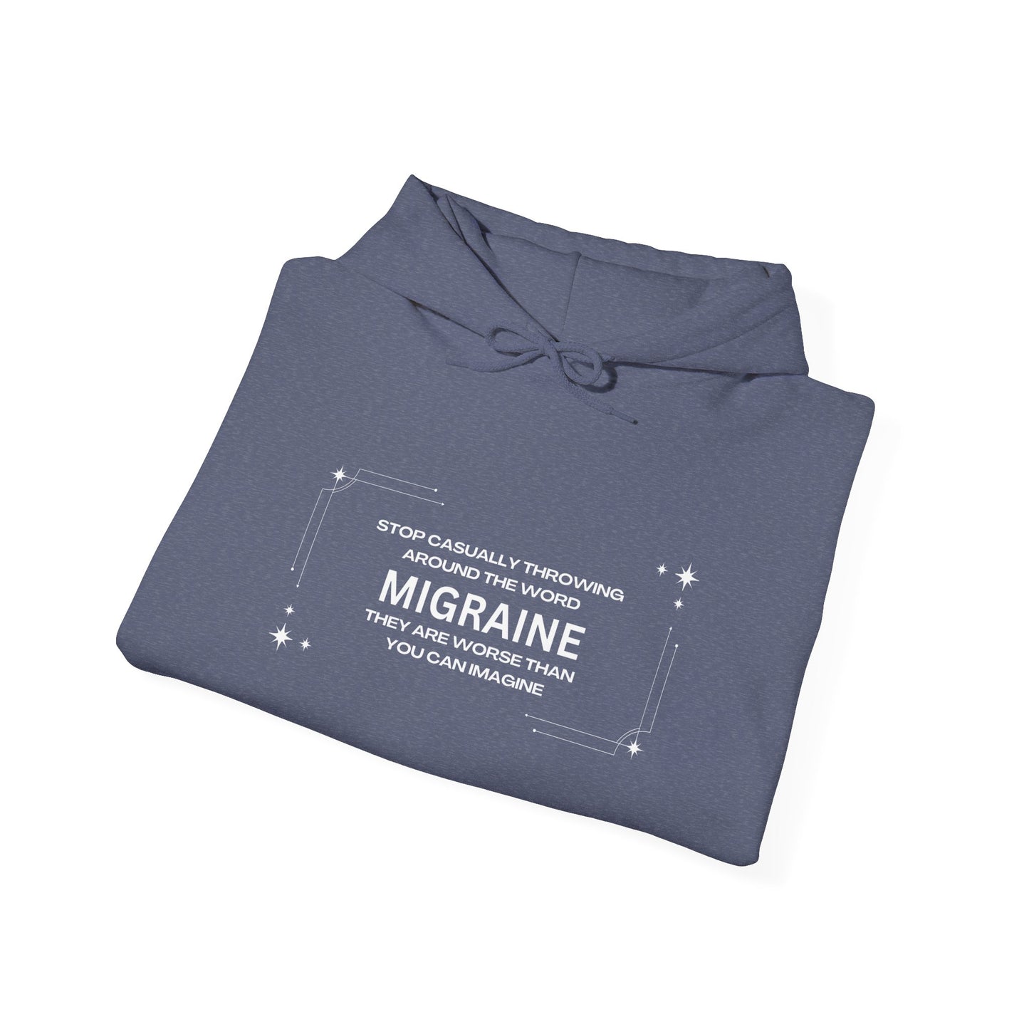 Unisex Migraine Day Invisible Illness Warrior Hooded Sweatshirt
