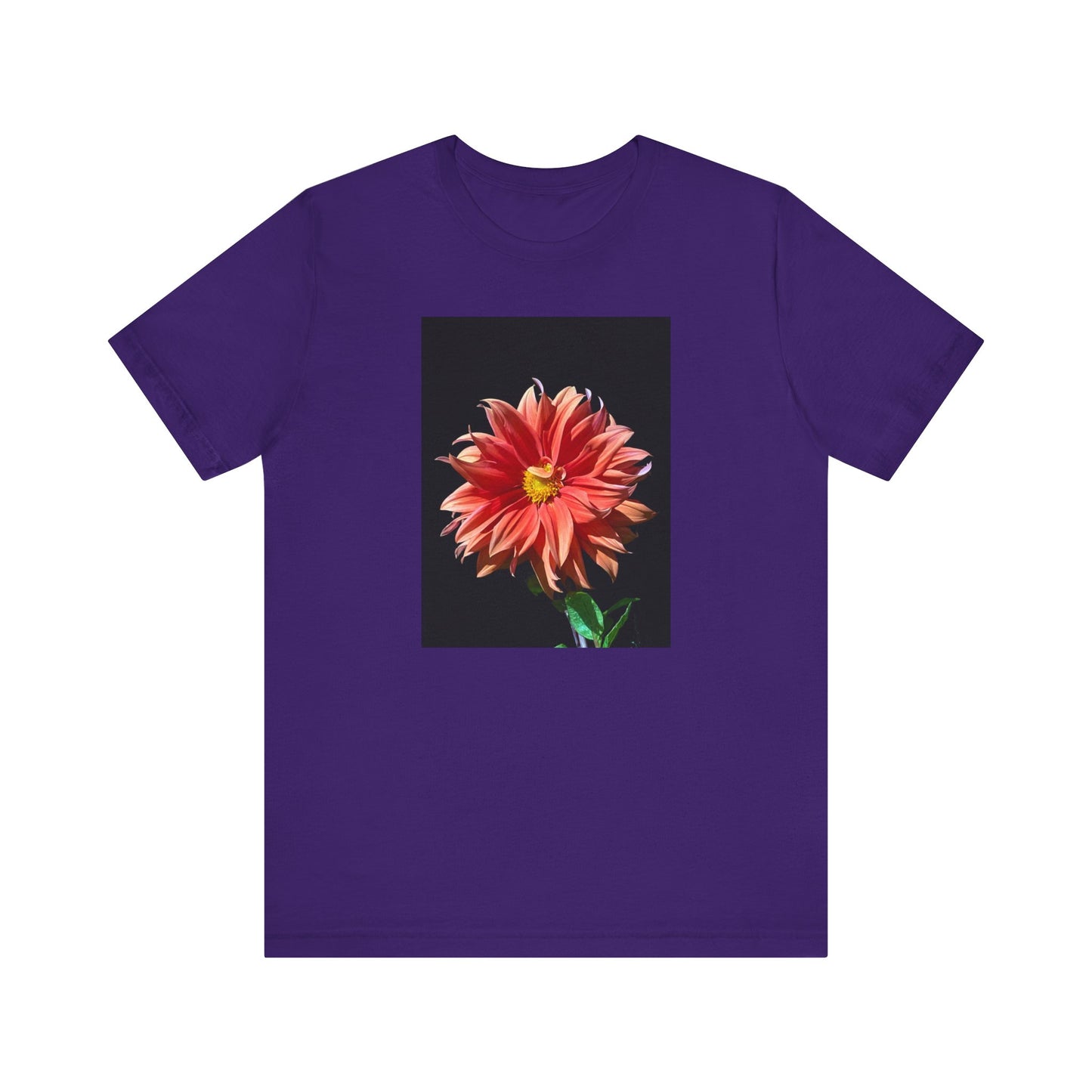 Unisex Jersey Short Sleeve Dahlia Flower T-Shirt