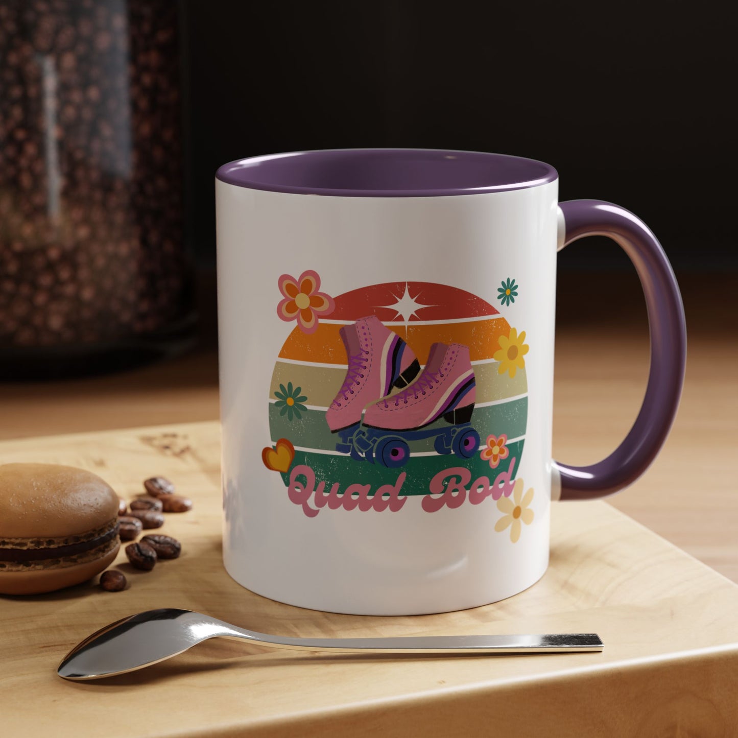 11oz/15oz Retro Vibes Roller Skate Quad Bod Coffee Mug
