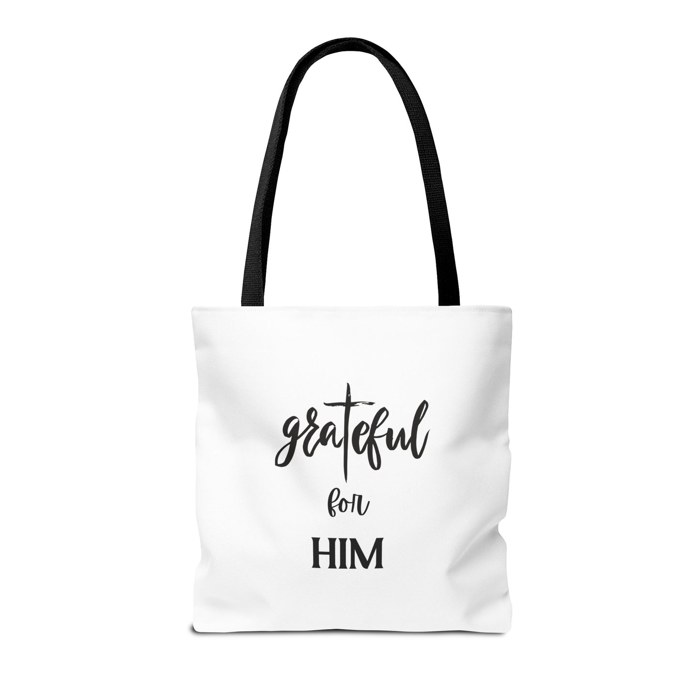 Unisex GraTeful For Him Faith Bible Study Reusable Lunch Bag Everyday Carry Tote Bag